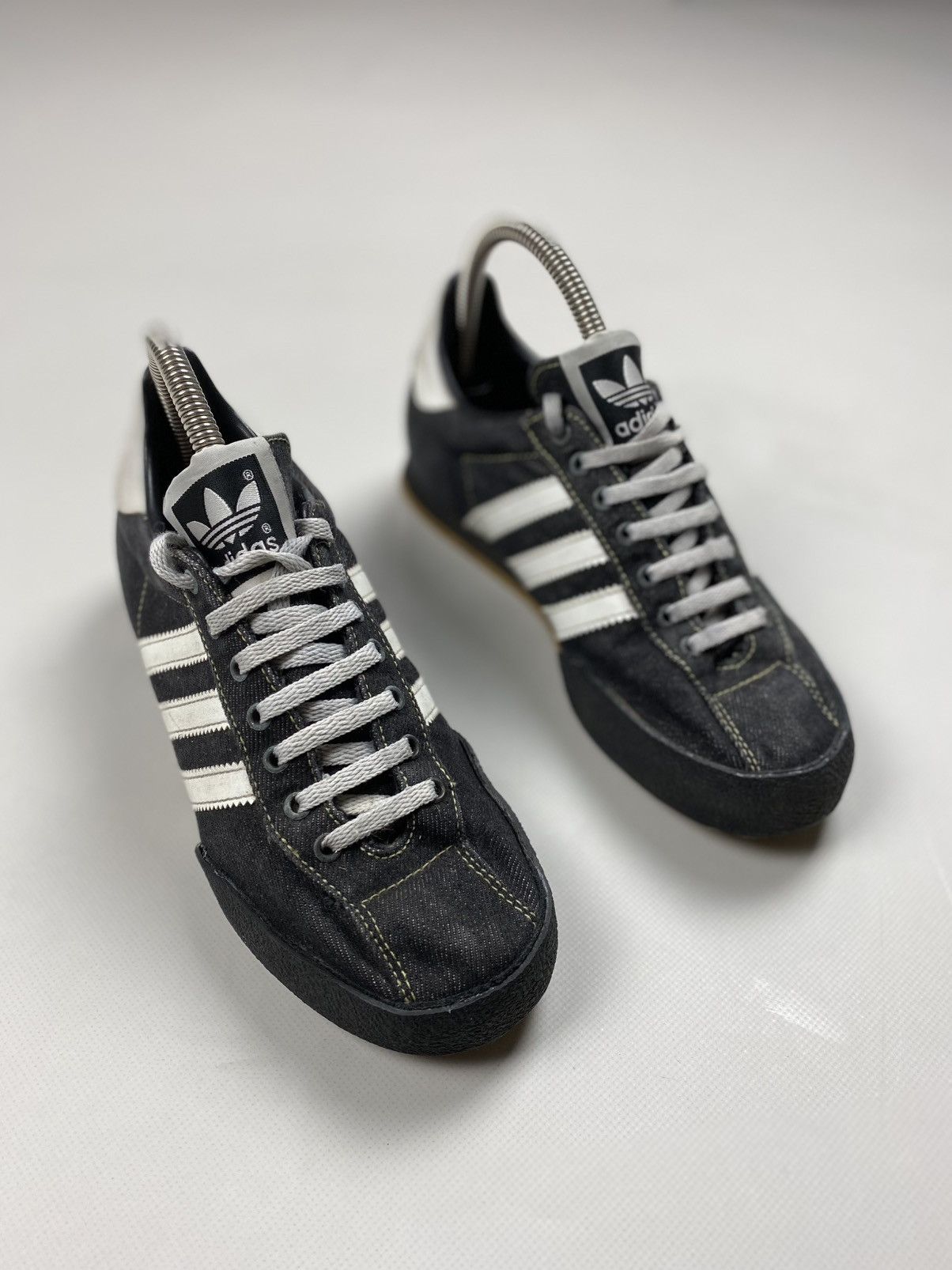 Adidas × Vintage Adidas Vintage Y2K Denim Low Top Sneakers Shoes Size US 5.5 Size US 5.5 / IT 35.5 - 3 Thumbnail