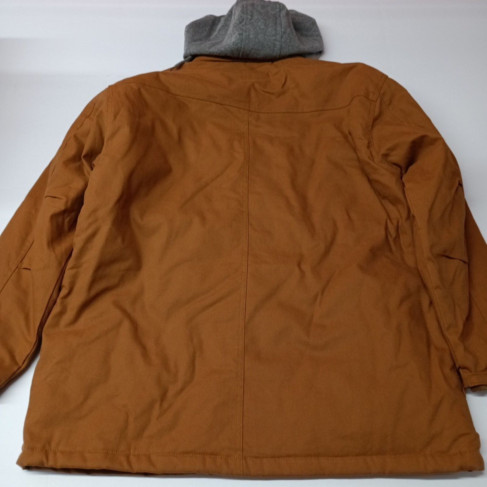 Wrangler Wrangler Jacket Quilt Lined Brown Men's XL Canvas Hooded Size US XL / EU 56 / 4 - 9 Thumbnail