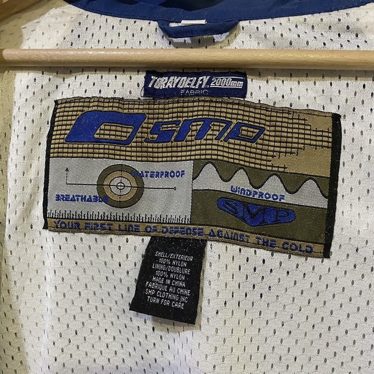 Vintage Vtg 90's SMP Windbreaker Water And Wind Proof Zip Up Jackets Size US L / EU 52-54 / 3 - 10 Thumbnail