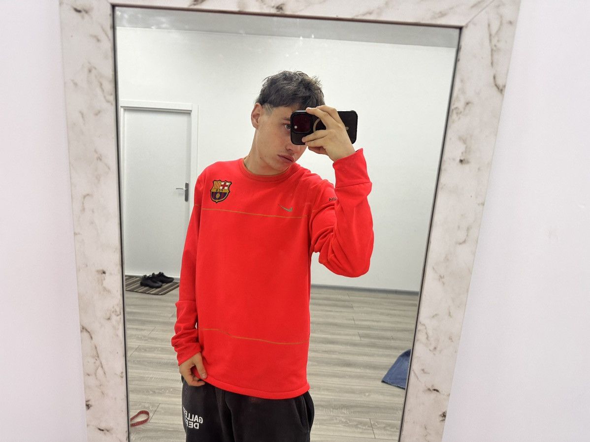 Nike Nike Barcelona Vintage Soccer Longsleeve Blokecore Drill Size US L / EU 52-54 / 3 - 2 Thumbnail