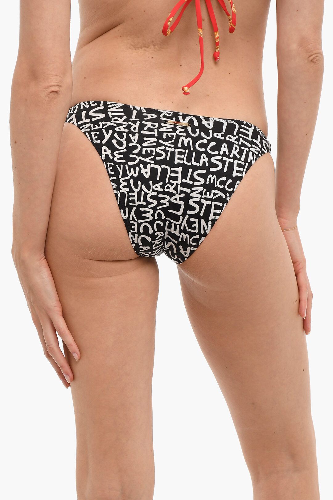 Stella McCartney og1mm0824 Bikini Bottom With Logo in Black Size 32" / US 10 / IT 46 - 3 Thumbnail
