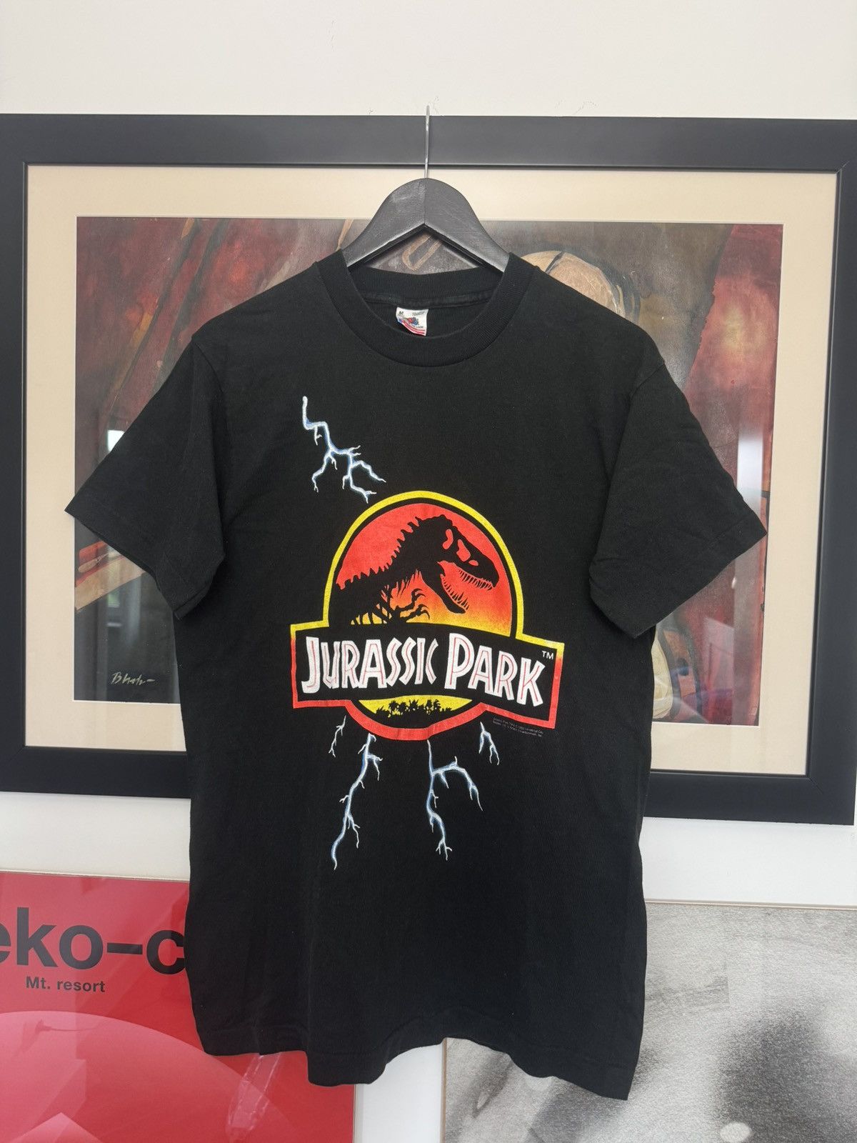 Vintage Vintage 90s Movie Promo Tee Jurassic Park Og Universal Rare Size US M / EU 48-50 / 2 - 1 Thumbnail