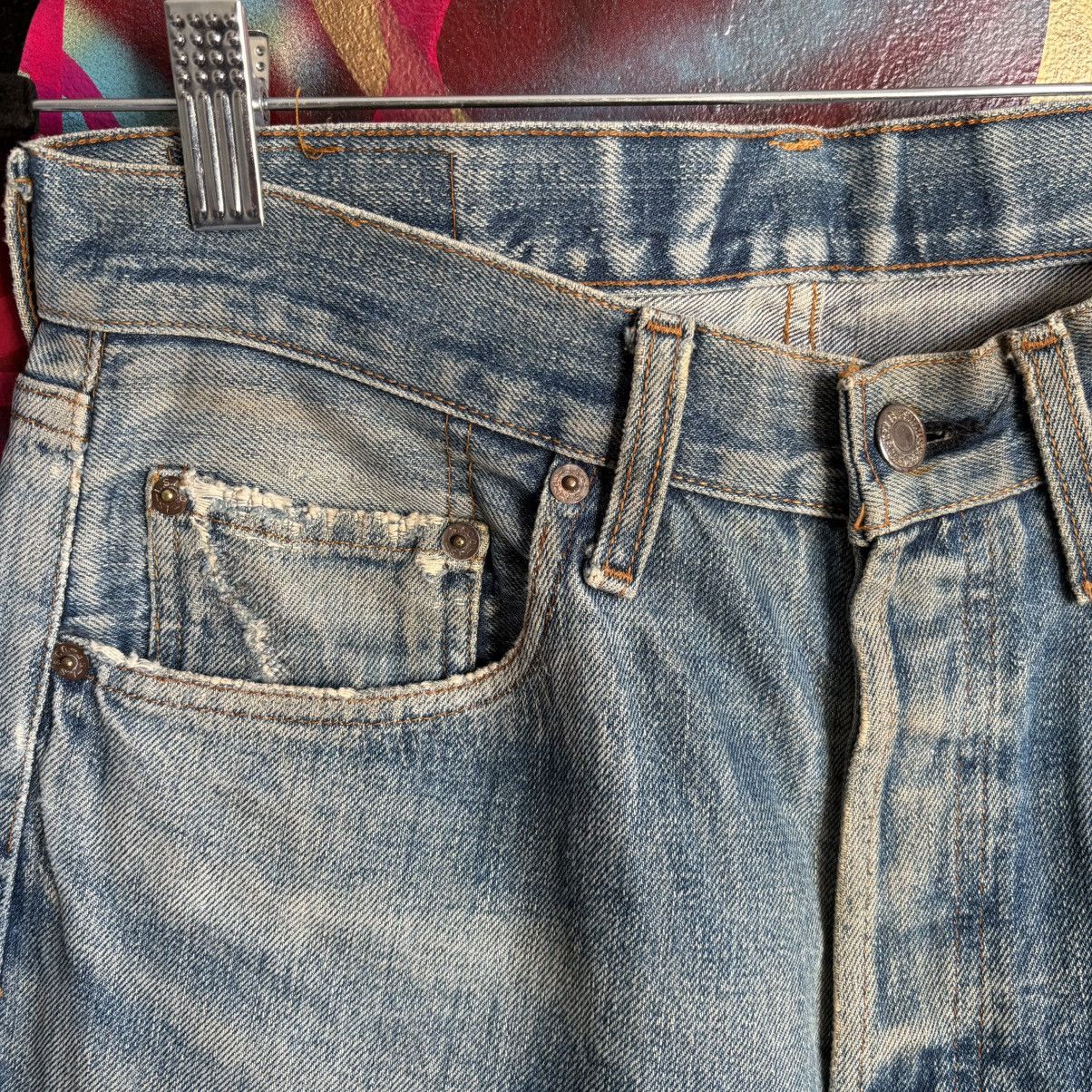 Levi's Vintage Clothing Levi’s LVC Light Blue Big E Repaired Jeans Size 30 Size US 30 / EU 46 - 5 Thumbnail