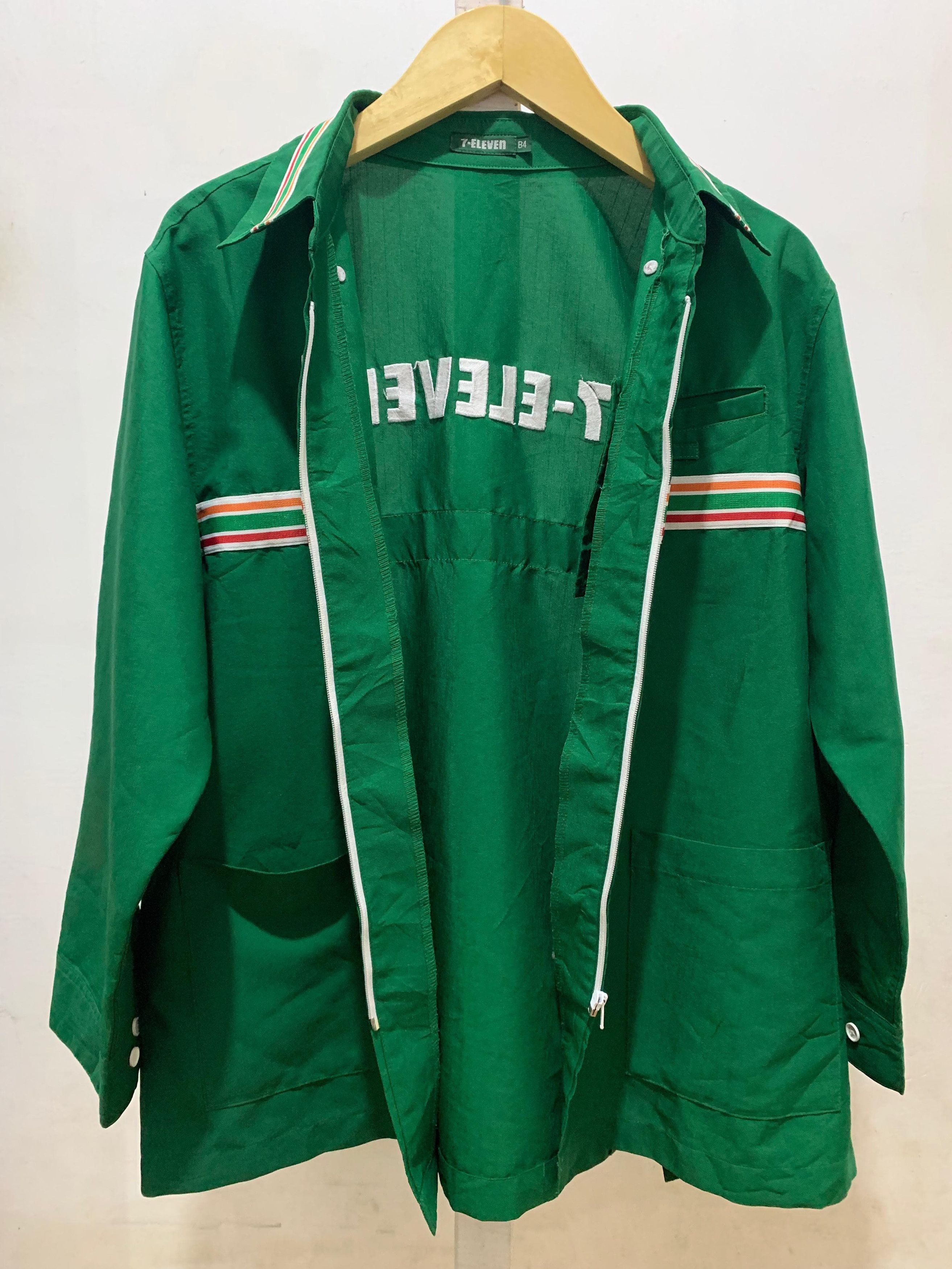 Vintage Vintage 7 Eleven Uniform Long Sleeve Zipper Jacket Size US L / EU 52-54 / 3 - 2 Thumbnail