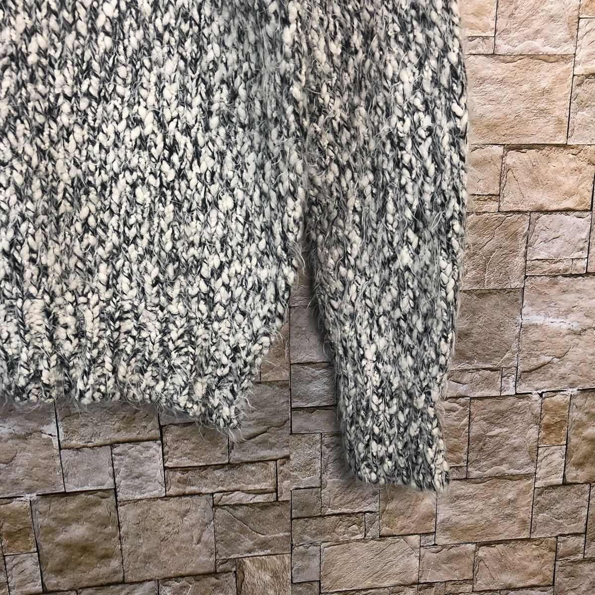 Homespun Knitwear × Japanese Brand Putielal White Shag Shaggy Fur Mohair Knitwear #A32 Size US L / EU 52-54 / 3 - 8 Thumbnail