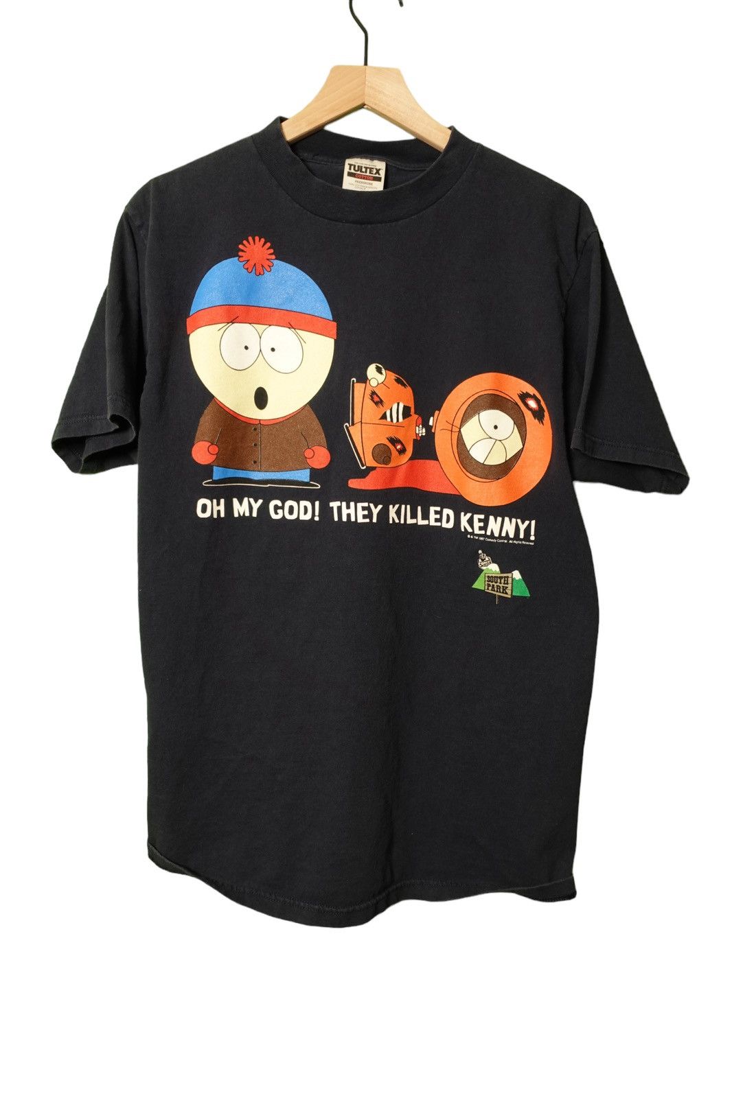 Vintage 1997 South Park Tee T shirt Navy Blue