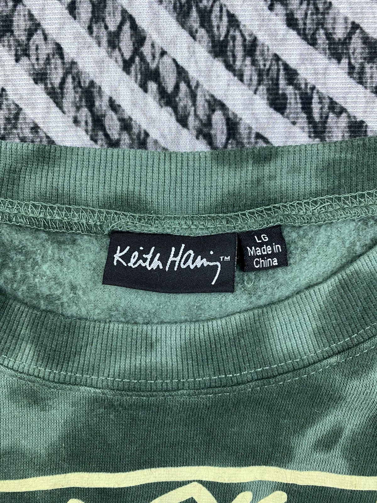 Keith Haring Keith Haring Green Tie Dye Cropped Sweatshirt Size M / US 6-8 / IT 42-44 - 6 Thumbnail