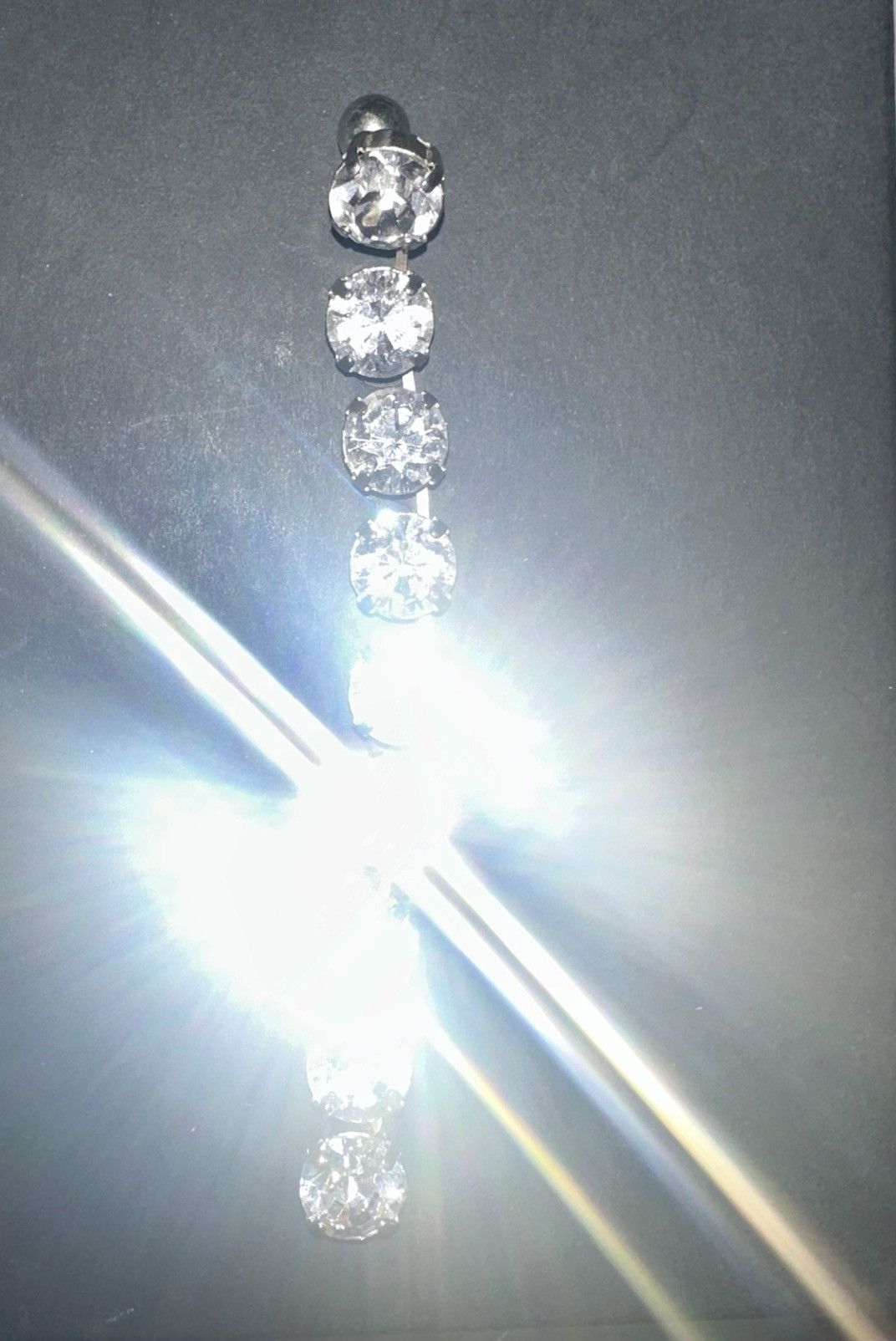 AMI Alex Mattiussi x Strass/Swarovski Crystal Drop Earring Size ONE SIZE - 2 Thumbnail