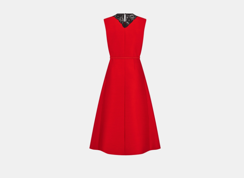 Dior o1w1db11225 441R88 Mini Dress in Red Size XL / US 12-14 / IT 48-50 - 2 Thumbnail