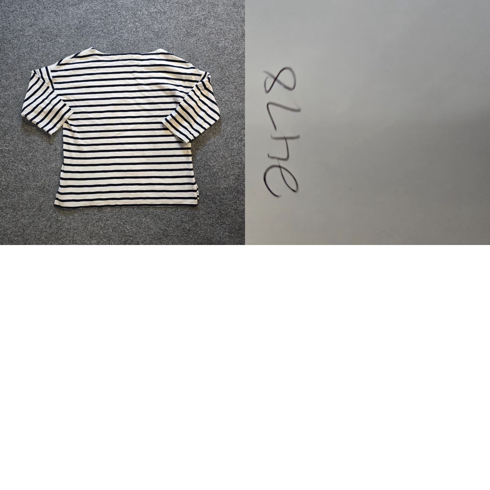 J.Crew J.CREW Top Womens Size S Blue White Striped Floral Nautical Casual T-Shirt Knit Cotton Regular Sailor Style Mens? Size S / US 4 / IT 40 - 8 Thumbnail