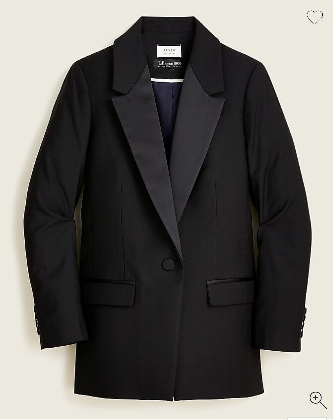 J.Crew Collection Willa tuxedo blazer in Italian wool Size XS / US 0-2 / IT 36-38 - 1 Thumbnail