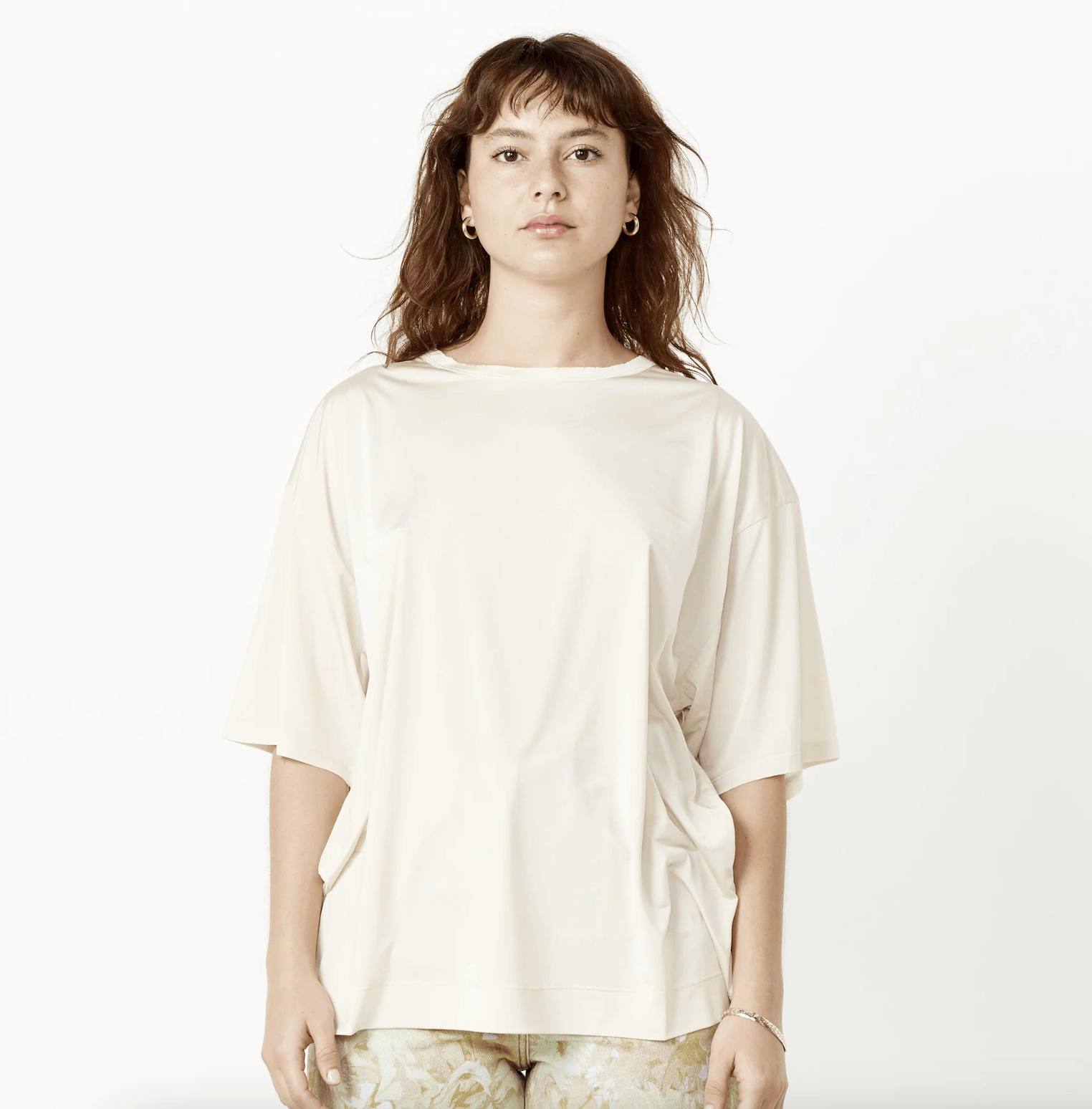 Dries Van Noten Relaxed Boxy Tee — Size S / Ecru