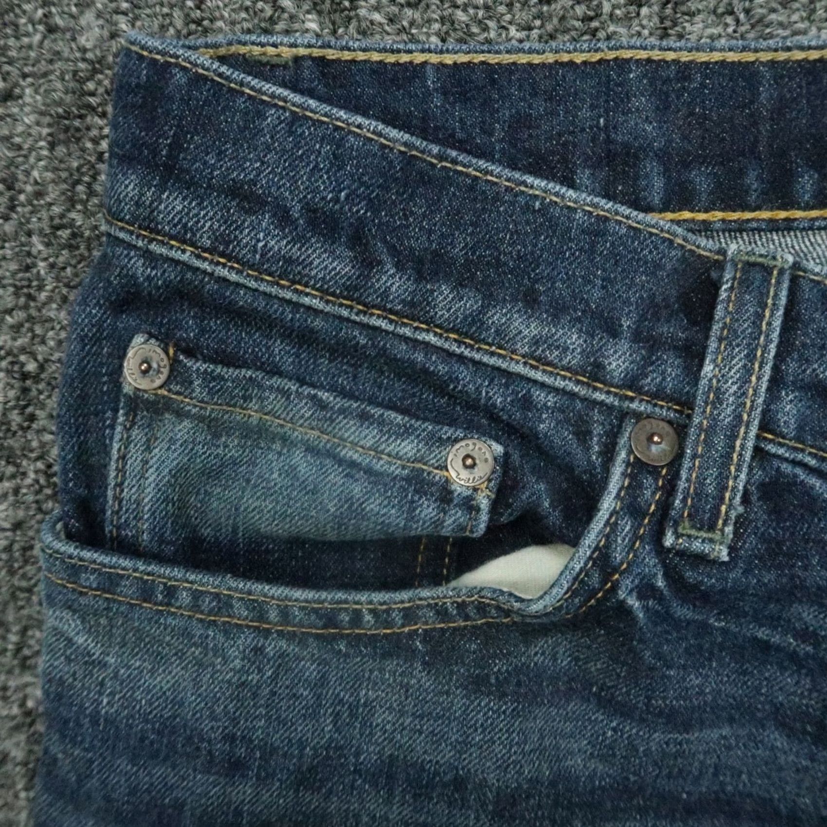 Imogene + Willie Imogene And Willie Jeans Mens 29x32 Blue 5 Pocket Straight Medium Wash Product Details Mens Regular Denim Vintage: No Size US 29 - 3 Thumbnail