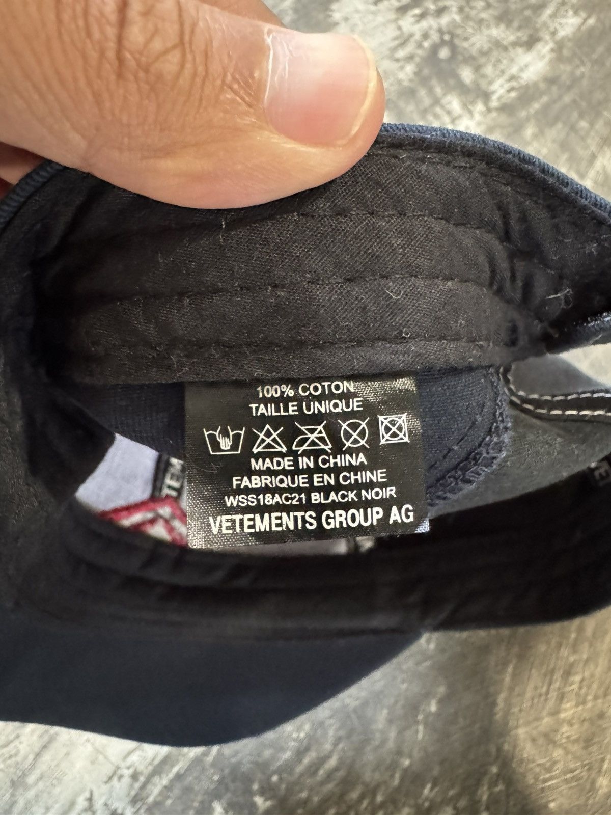 Umbro × Vetements VETEMENTS X UMBRO RECONSTRUCTED HAT Size ONE SIZE - 6 Thumbnail