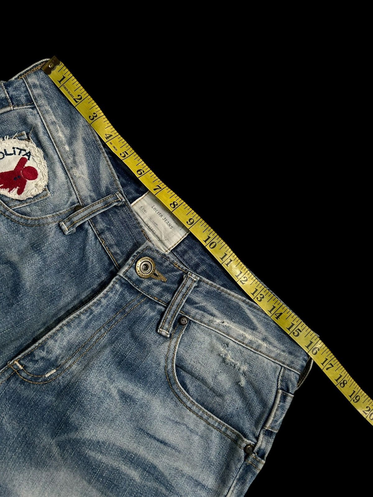 Japanese Brand × Kapital × Vintage Double Waist Lolita Japanese Punk Style Denim Jeans Size US 32 / EU 48 - 19 Thumbnail