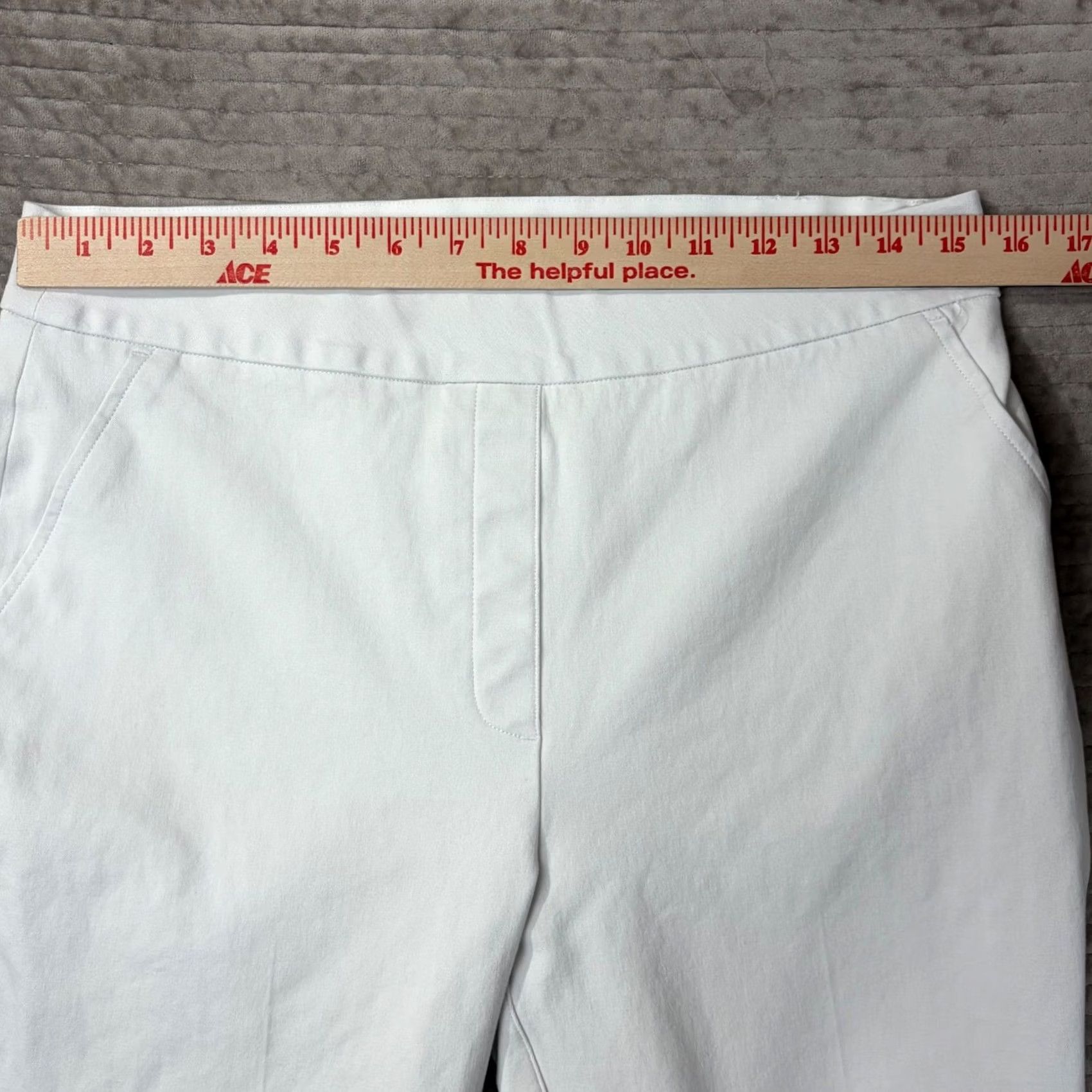 Spanx VINTAGE? No. Spanx The Perfect Pant White Slim Straight Leg Pull On Trousers Large L Size 24" / US 00 / IT 34 - 7 Thumbnail