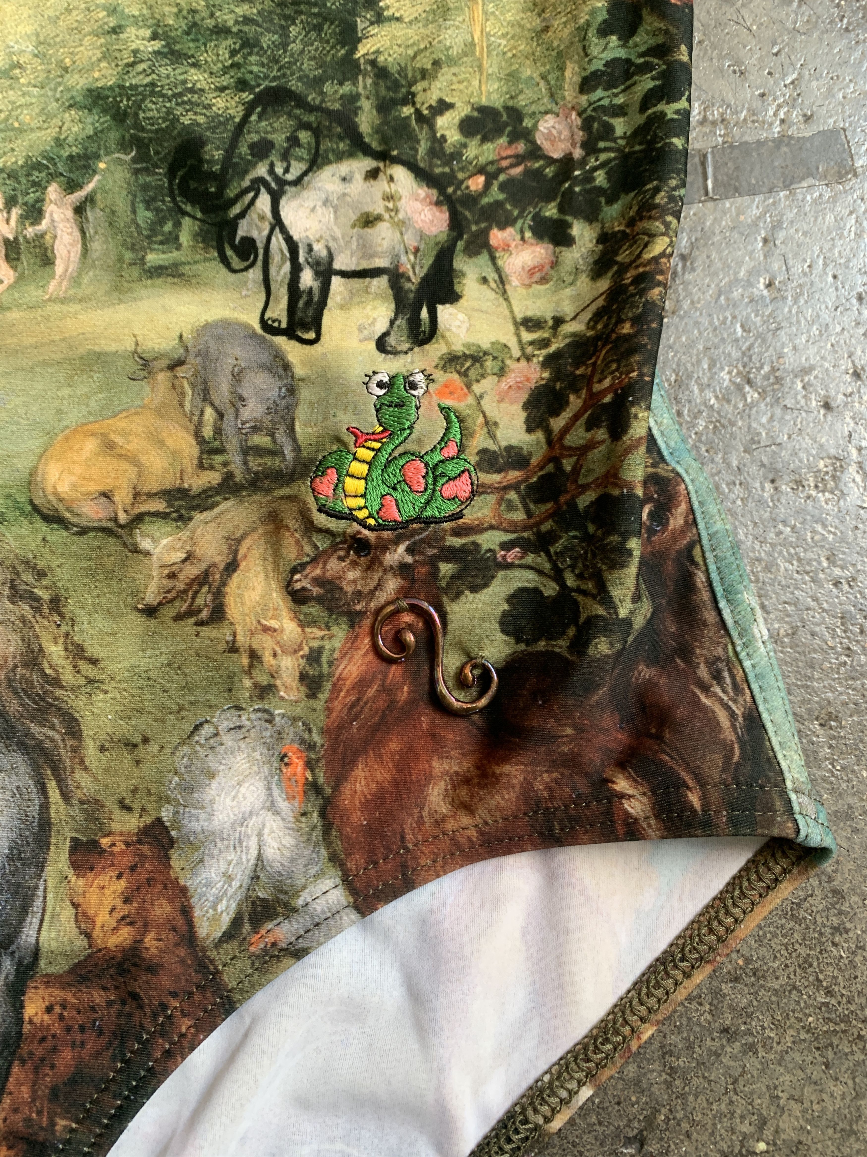 Vivienne Westwood NWT 530$ Andreas Kronthaler painting 1 piece Swim Suit Size ONE SIZE - 10 Thumbnail