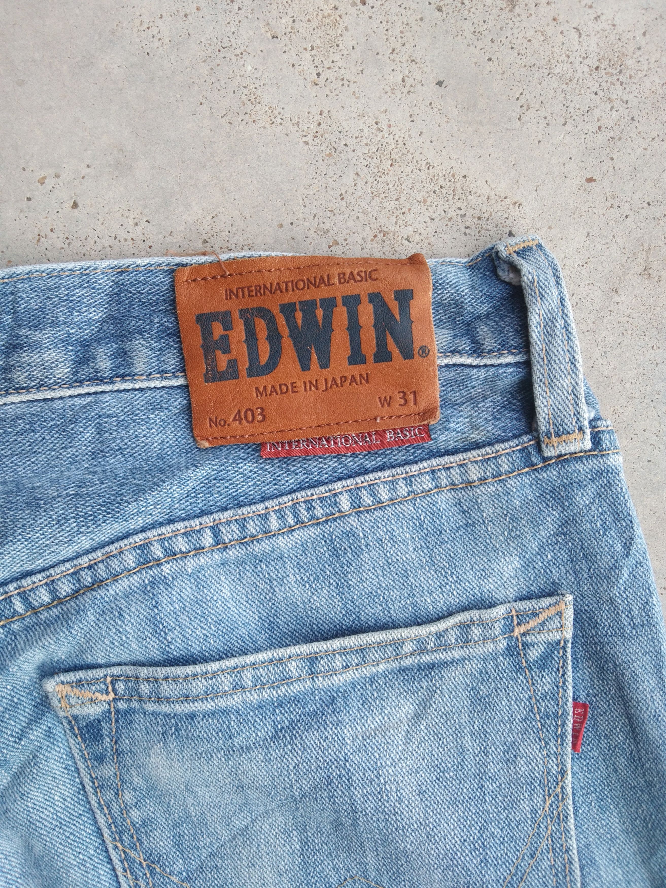 Japanese Brand Vintage Edwin Made In Japan Distressed Jeans 31x29 Size US 31 - 3 Thumbnail