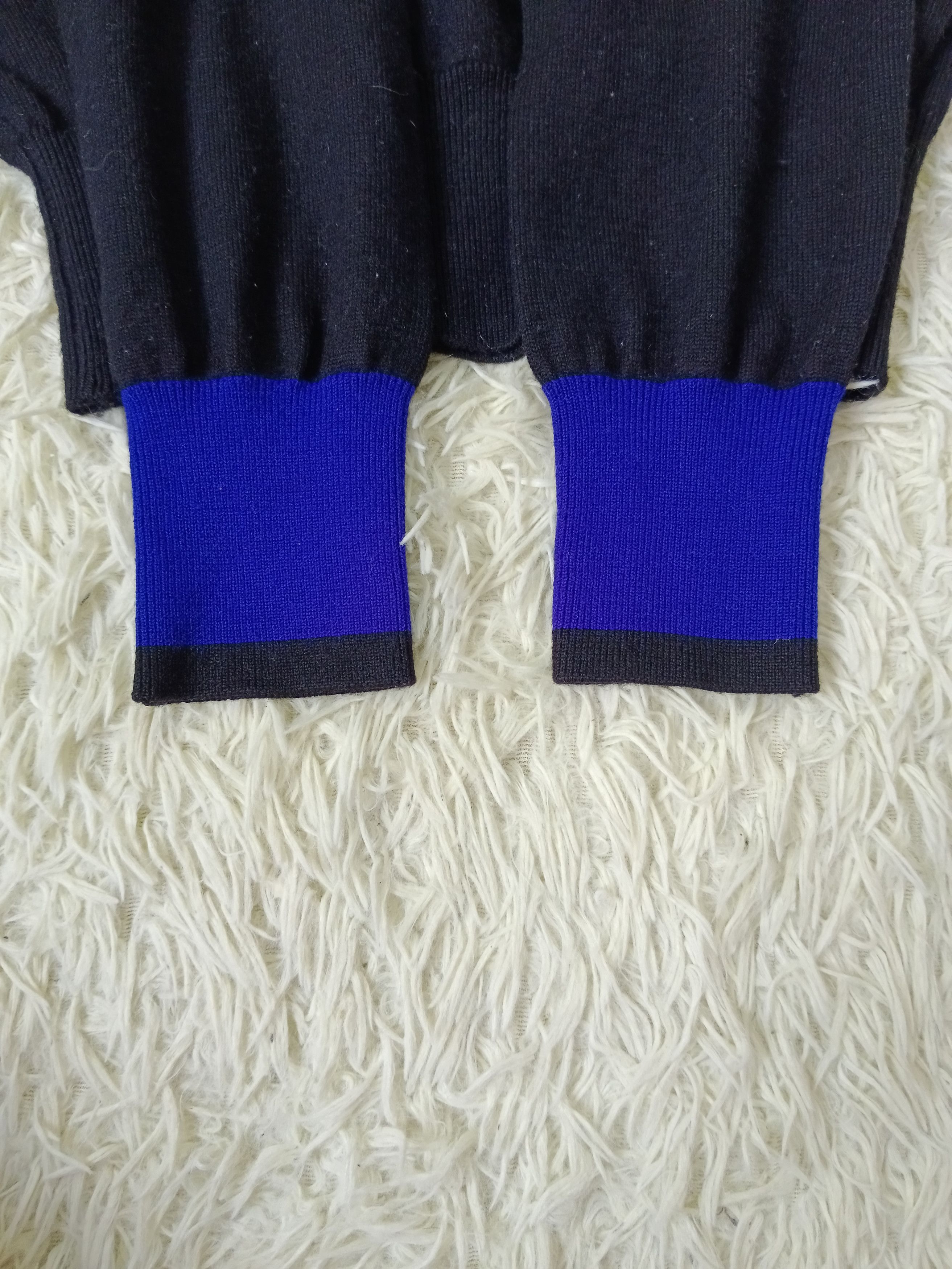 Yves Saint Laurent Yves Saint Laurent 2 Tone Knit Sweat Size M / US 6-8 / IT 42-44 - 3 Thumbnail