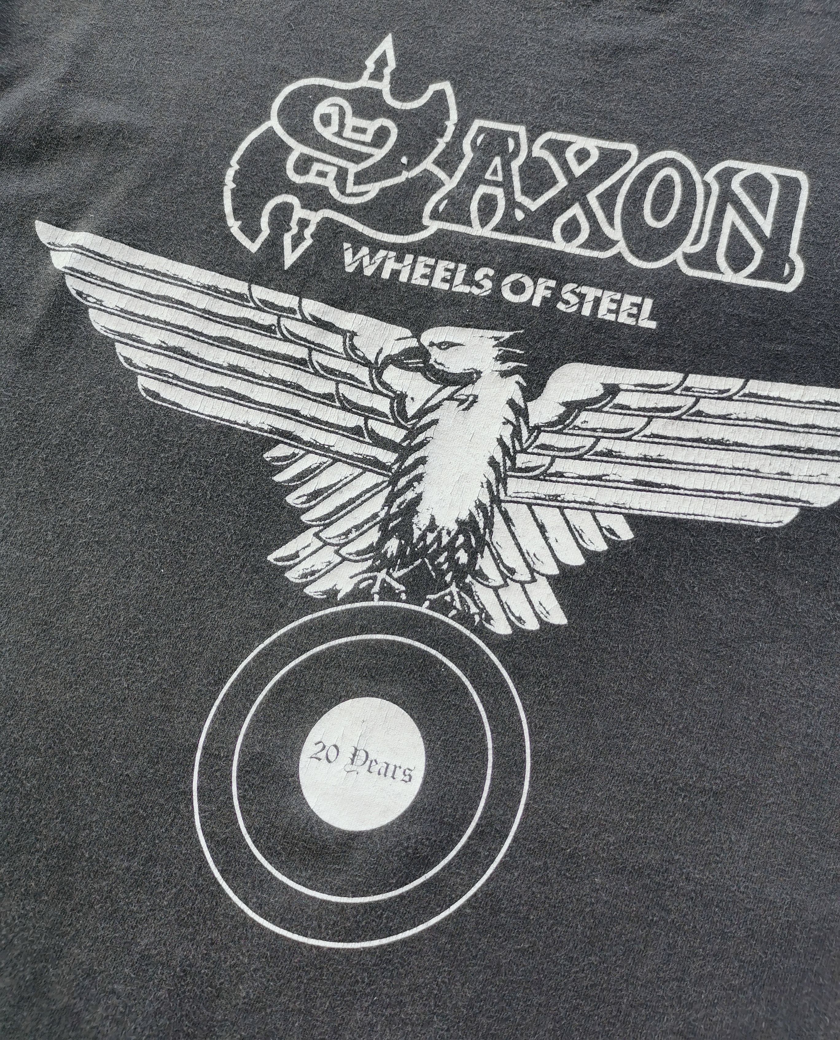 Band Tees Vintage Saxon Heavy Metal Band Tshirt Size US L / EU 52-54 / 3 - 4 Thumbnail