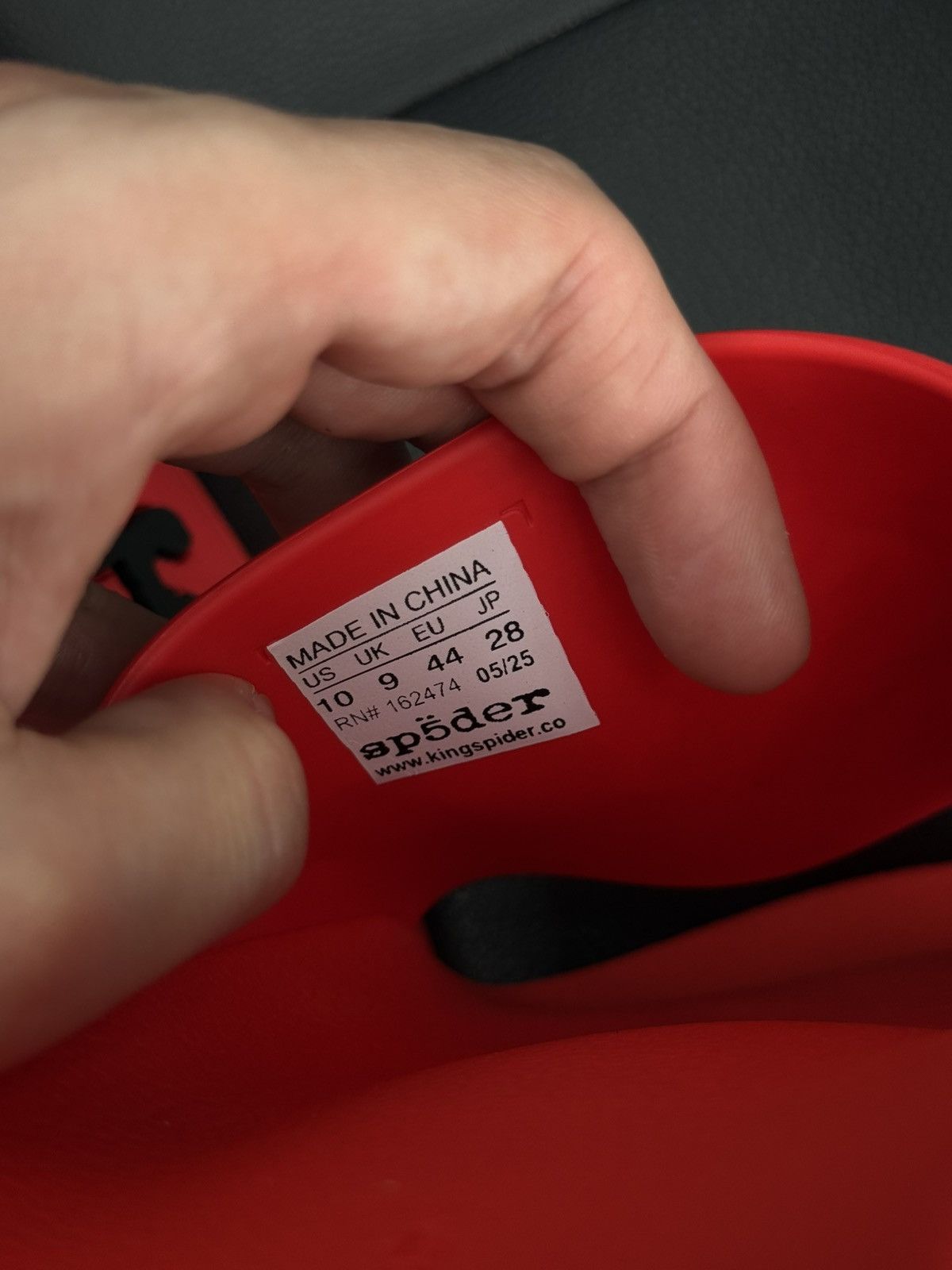 Sp5der Sp5der Red Slip On Rubber Slides Size (10) Brand New Size US 10 / EU 43 - 11 Thumbnail