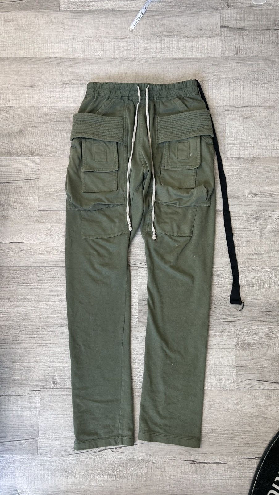 Rick Owens Rick owens green creatch cargo sweatpants Size US 29 - 1 Thumbnail