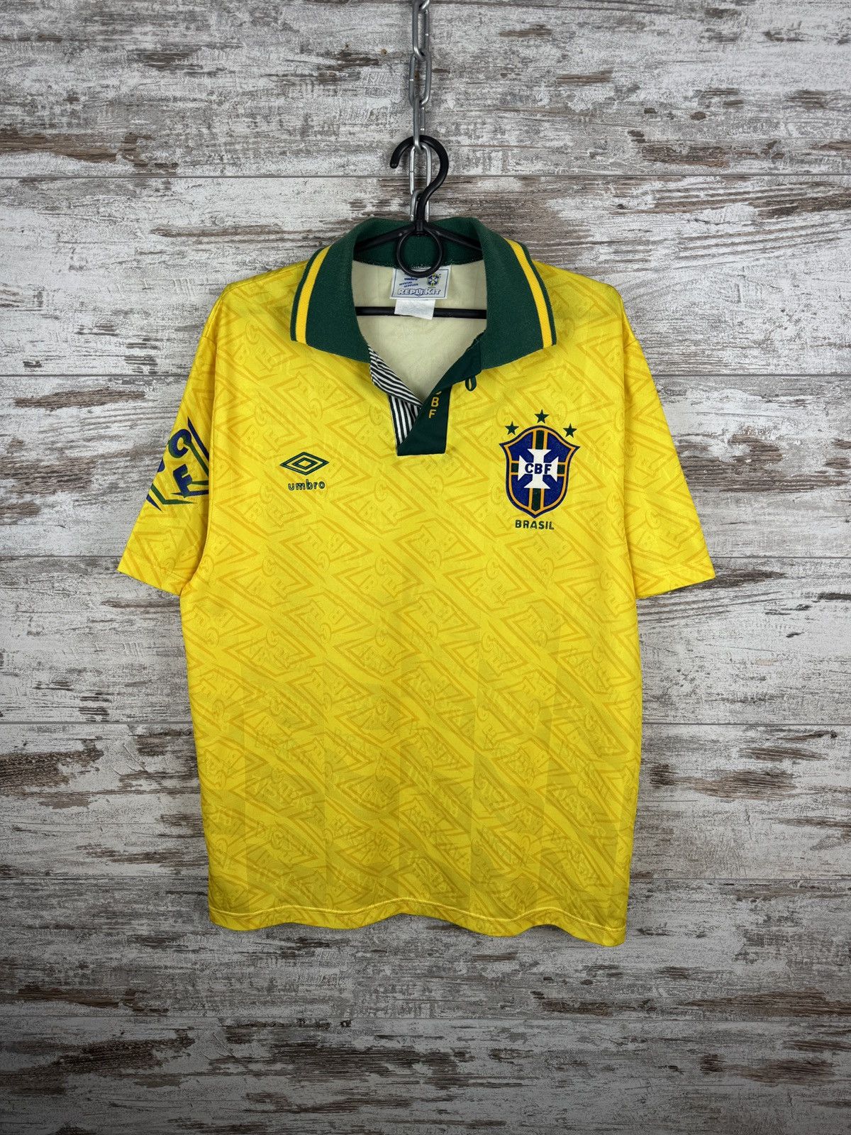 Home Vintage Umbro Brasil T-shirt soccer jersey Brazil tee