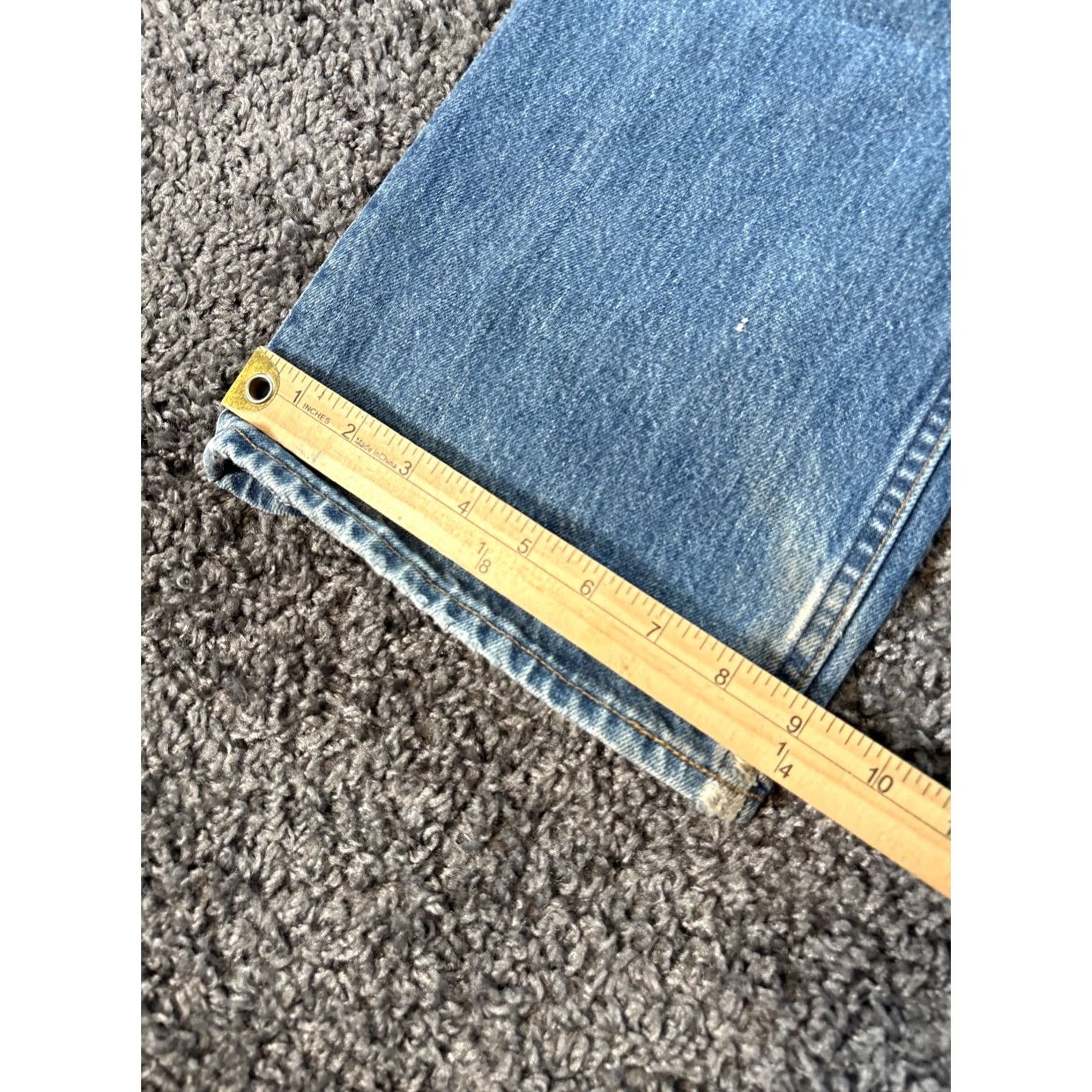 Gap VINTAGE GAP Jeans Easy Fit Denim 36x29 Blue Mens 5-Pocket Made In USA Y2K Grunge Retro 80s 90s Light Wash Regular Size US 36 / EU 52 - 3 Thumbnail