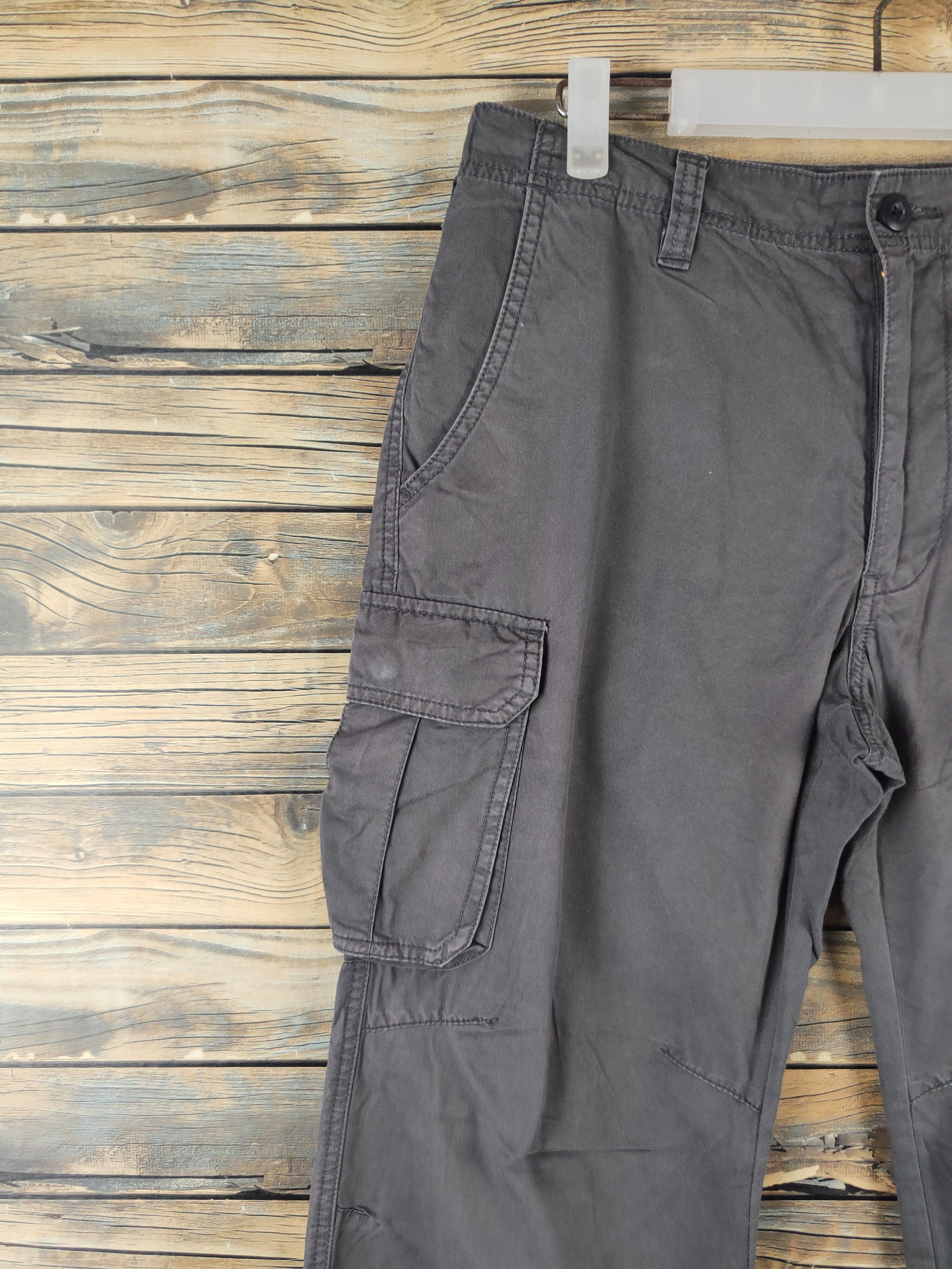 Japanese Brand DL Japanese Brand Dark Gray Multipocket Cargo Pants #2152 Size US 31 - 3 Thumbnail