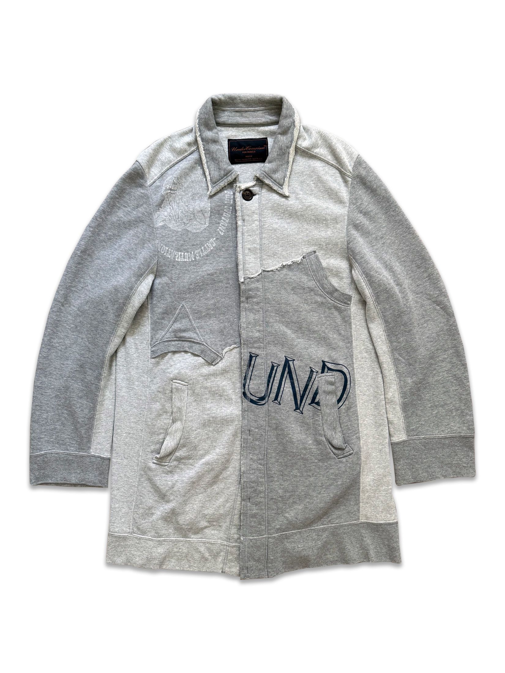 Undercover AW03 Paper Doll Hybrid Reconstructed Peacoat Size US M / EU 48-50 / 2 - 1 Thumbnail