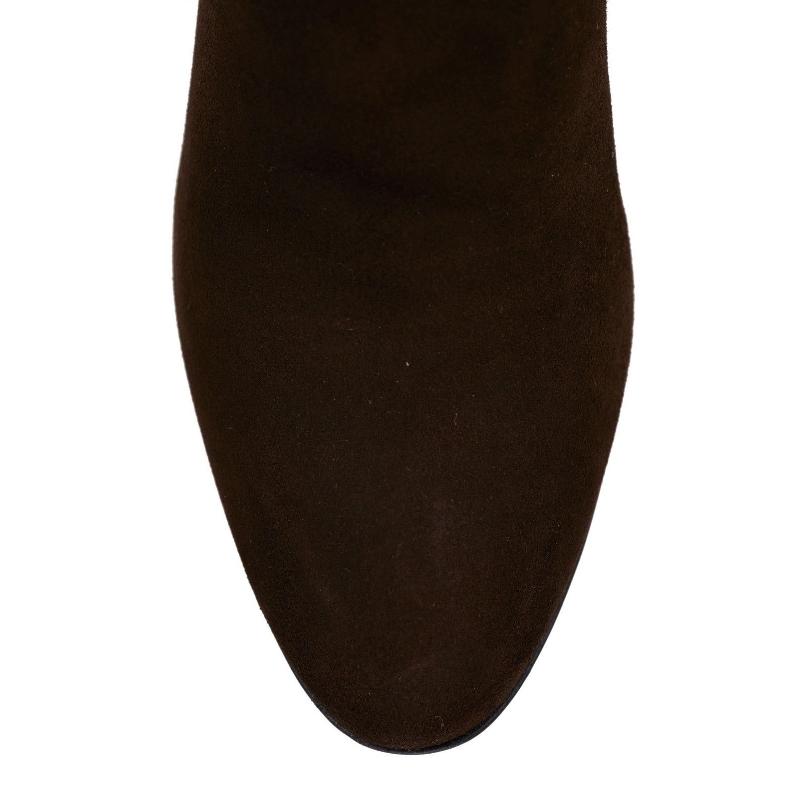 Prada Prada 55MM Moro Chocolate Brown Suede Logo Short Ankle Size US 7.5 / IT 37.5 - 8 Thumbnail