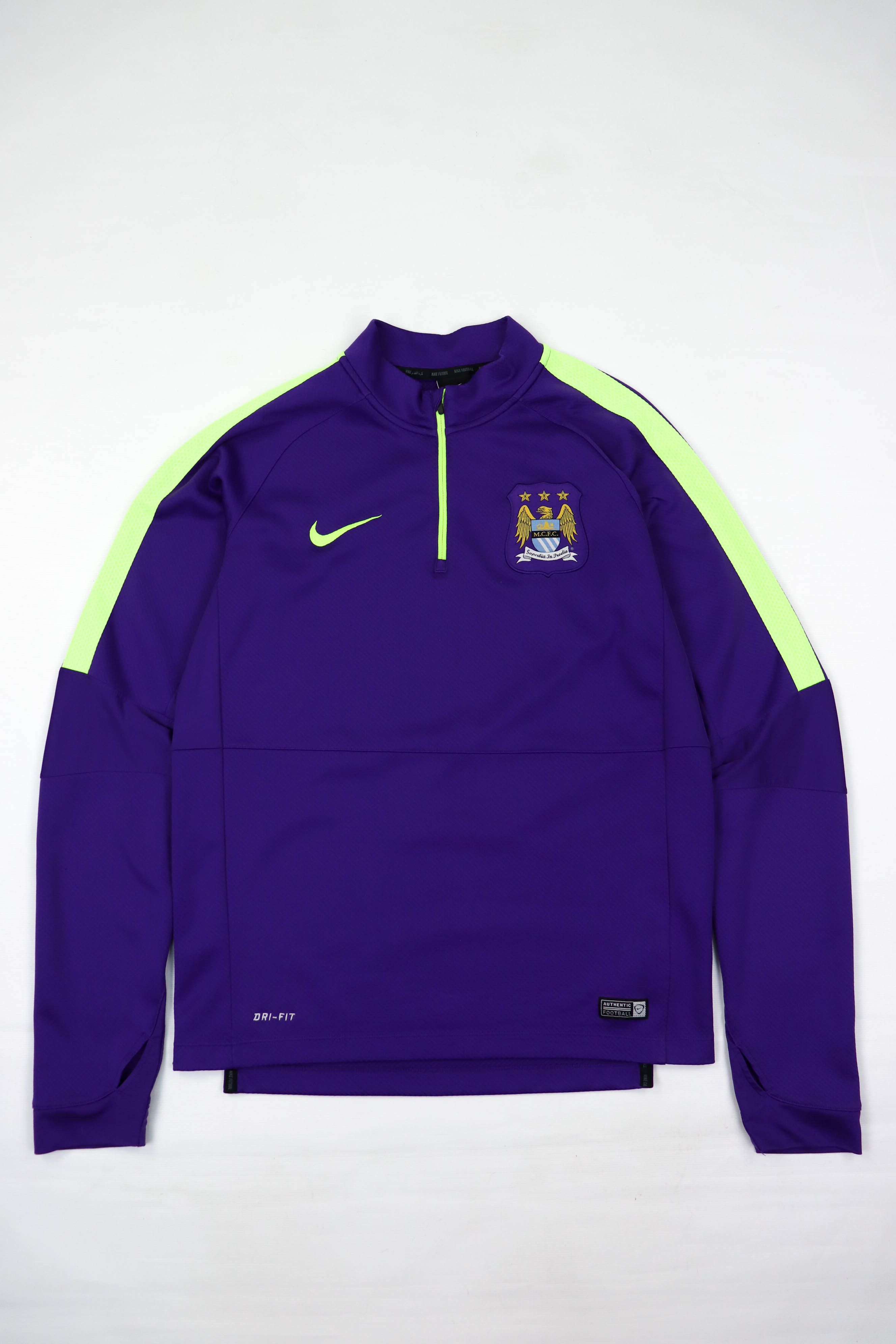 Nike Manchester City Nike MCFC Football Mock Neck Zip Long Sleeve Size US M / EU 48-50 / 2 - 1 Thumbnail