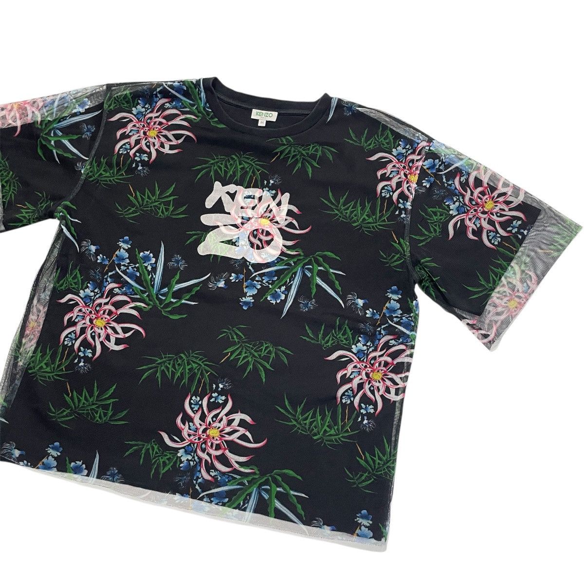 Kenzo KENZO floral Double Layer Tshirt Size M / US 6-8 / IT 42-44 - 2 Thumbnail