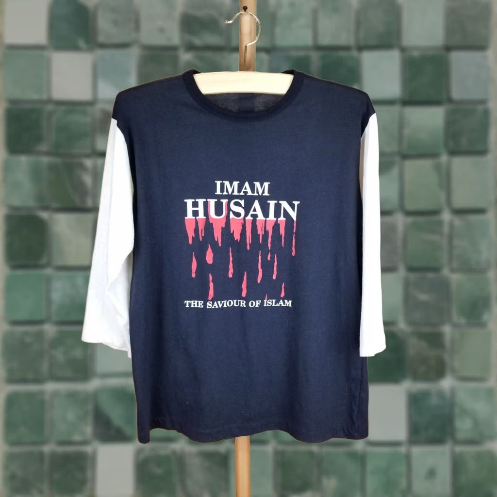 Vintage VINTAGE 80' IMAM HUSAIN THE SAVIOUR OF ISLAM LONG SLEEVE T-SHIRT L Mens Black Front Stitch Size US L / EU 52-54 / 3 - 1 Thumbnail