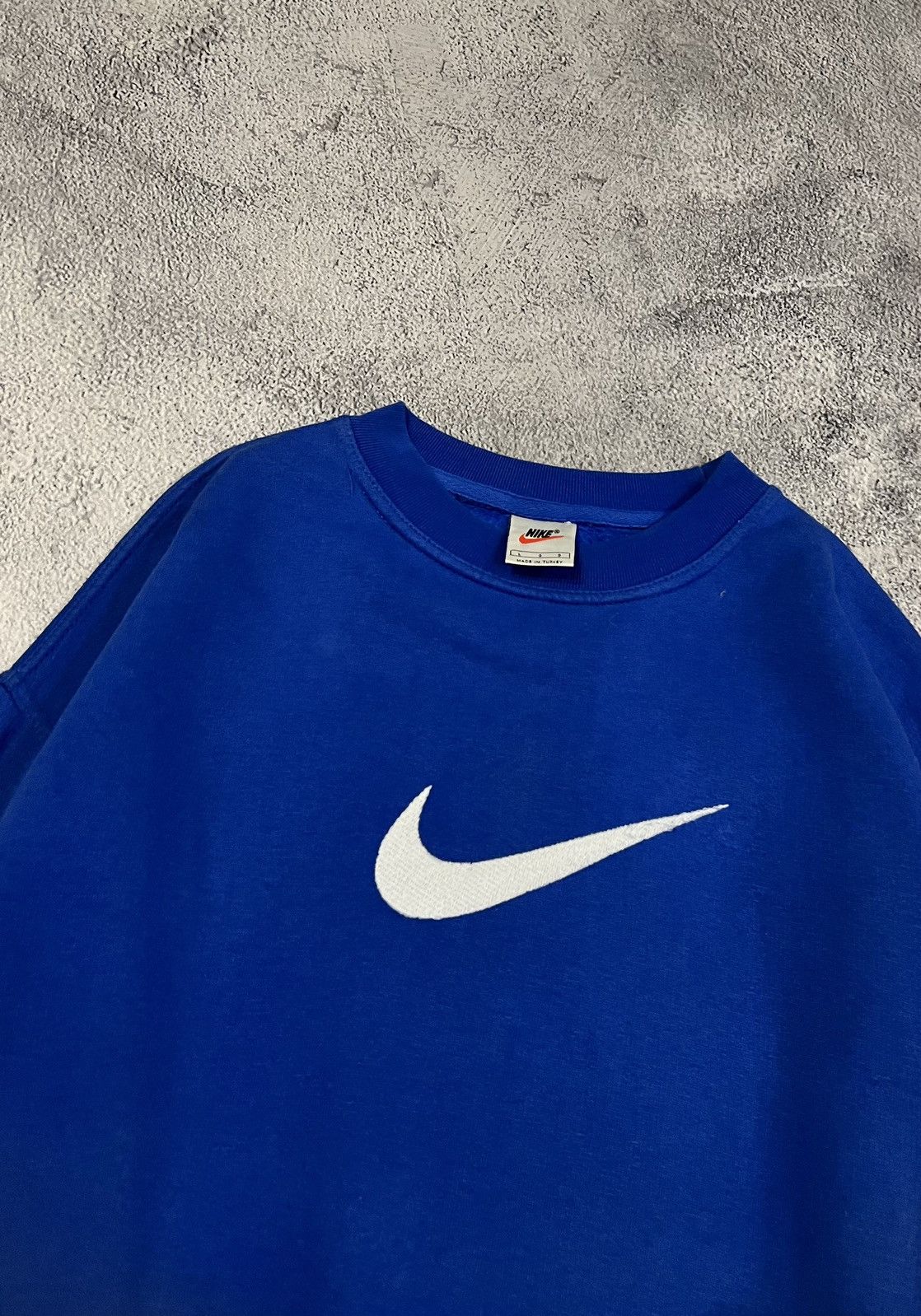 Nike × Vintage Vintage Y2k Nike 💙 Big Swoosh Logo Sweatshirt 90’s Size US L / EU 52-54 / 3 - 4 Thumbnail