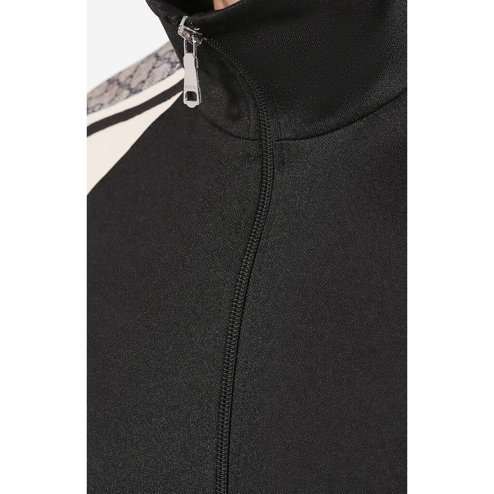 Gucci Gucci Black Oversized Technical Jersey Bomber Track Jacket S Size US S / EU 44-46 / 1 - 18 Thumbnail
