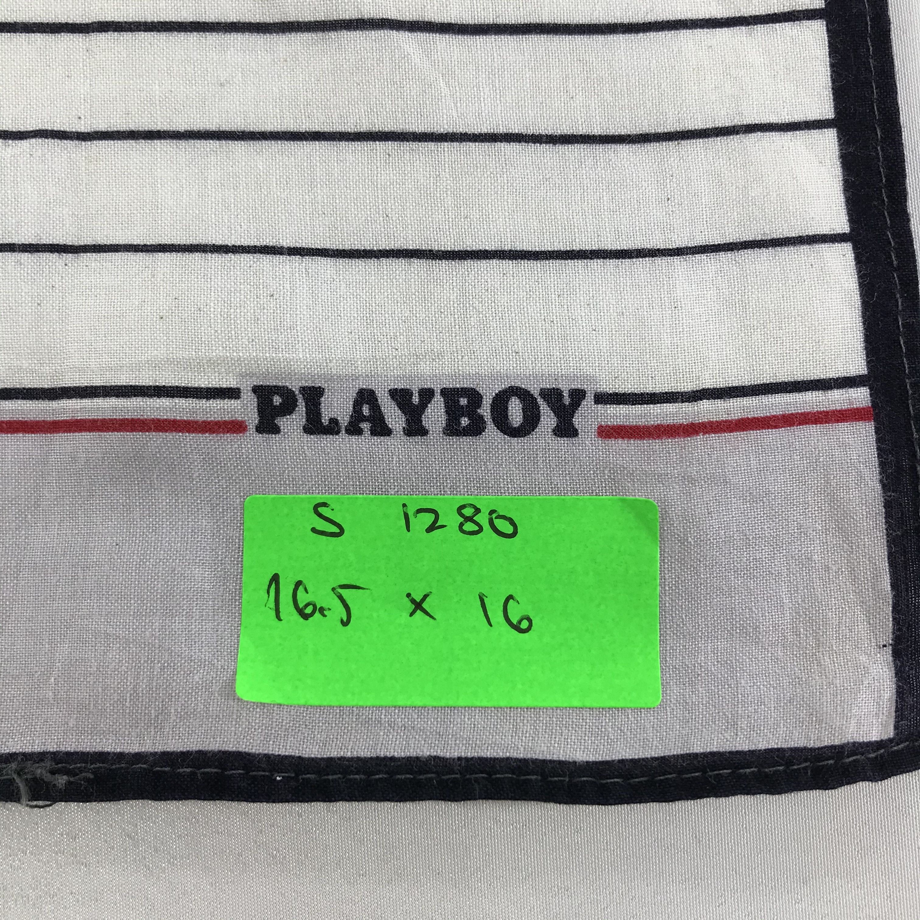 Playboy × Vintage Playboy Bandana / Handkerchief / Neckerchief - S1280 Size ONE SIZE - 6 Thumbnail