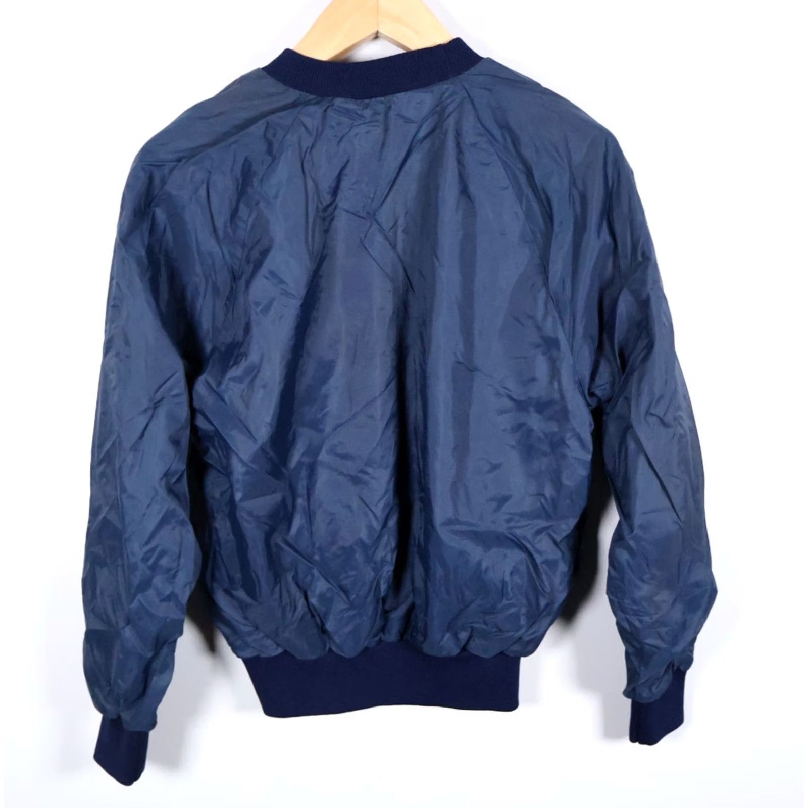 Vintage VINTAGE Bike Athletic Windbreaker Jacket Adults Medium Blue USA Print Pullover Lined 90s Sports Mens Jackets Size US M / EU 48-50 / 2 - 2 Thumbnail