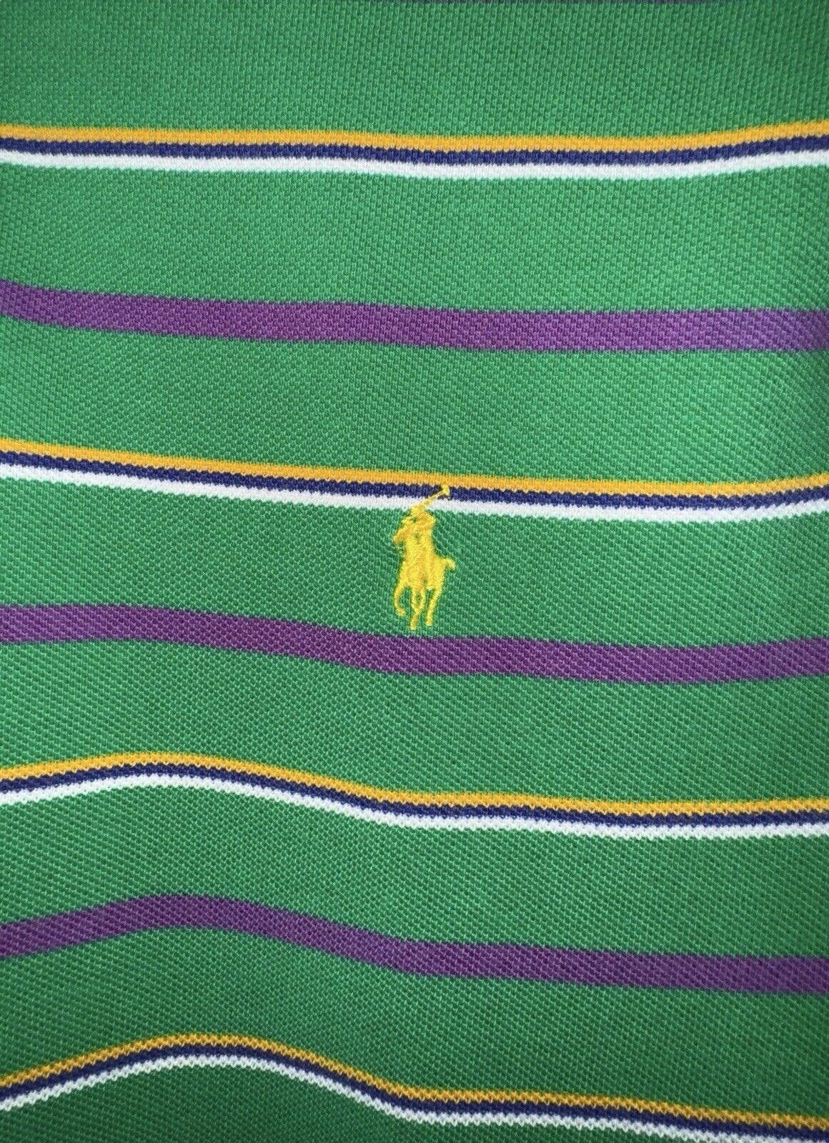 Polo Ralph Lauren Vintage Polo Ralph Lauren 90s Striped Pony Polo Shirt L Size US L / EU 52-54 / 3 - 4 Thumbnail