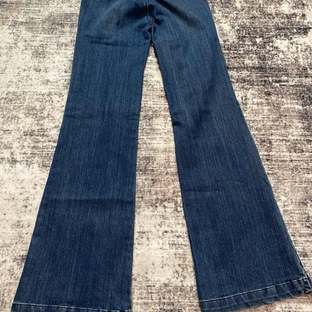 Mango MNG Women's Flare Jeans with Button Detail Size 6 Size 28" / US 6 / IT 42 - 6 Thumbnail