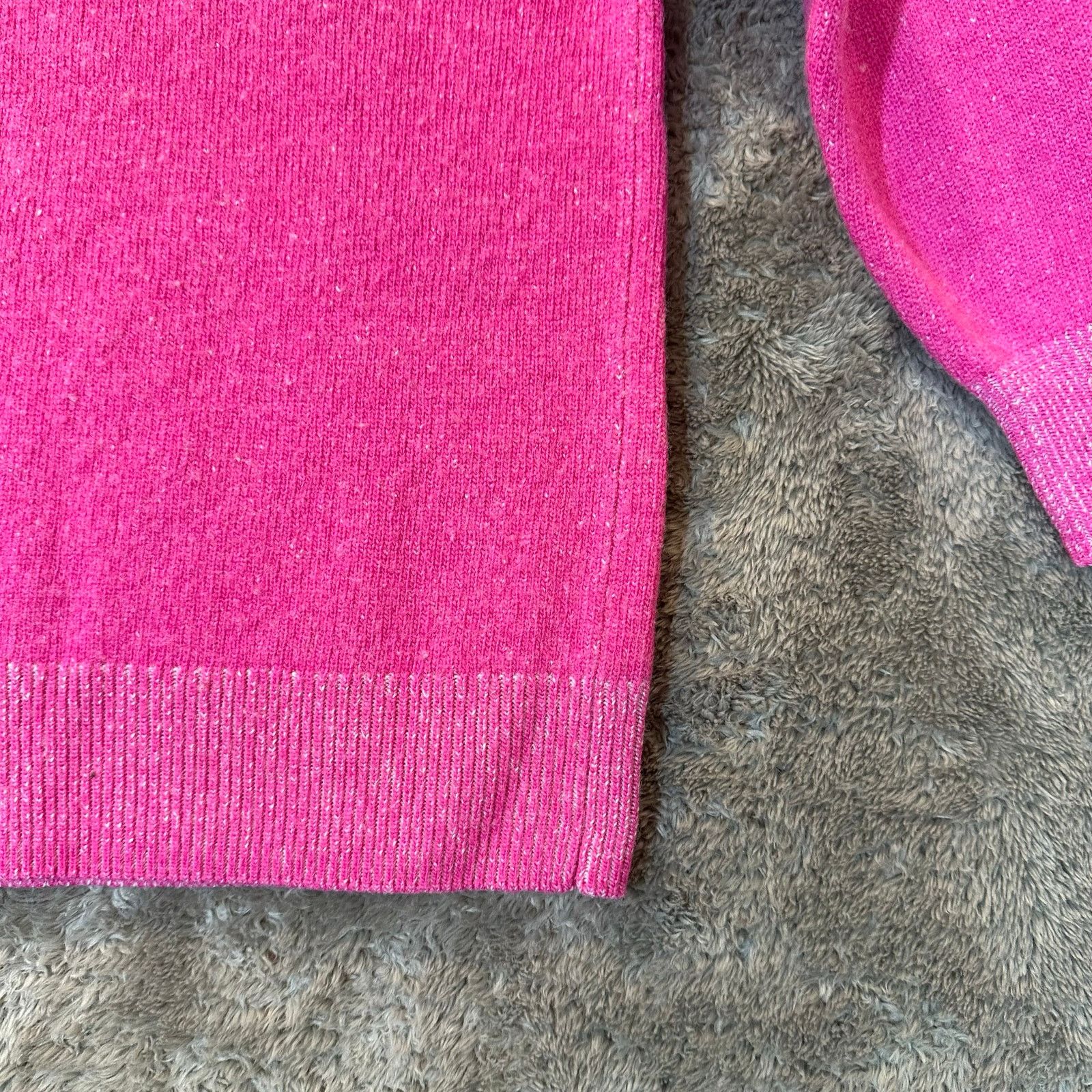 J.Crew J. Crew Pink Crewneck Plaited Sweater S Small Merino Wool Size S / US 4 / IT 40 - 3 Thumbnail