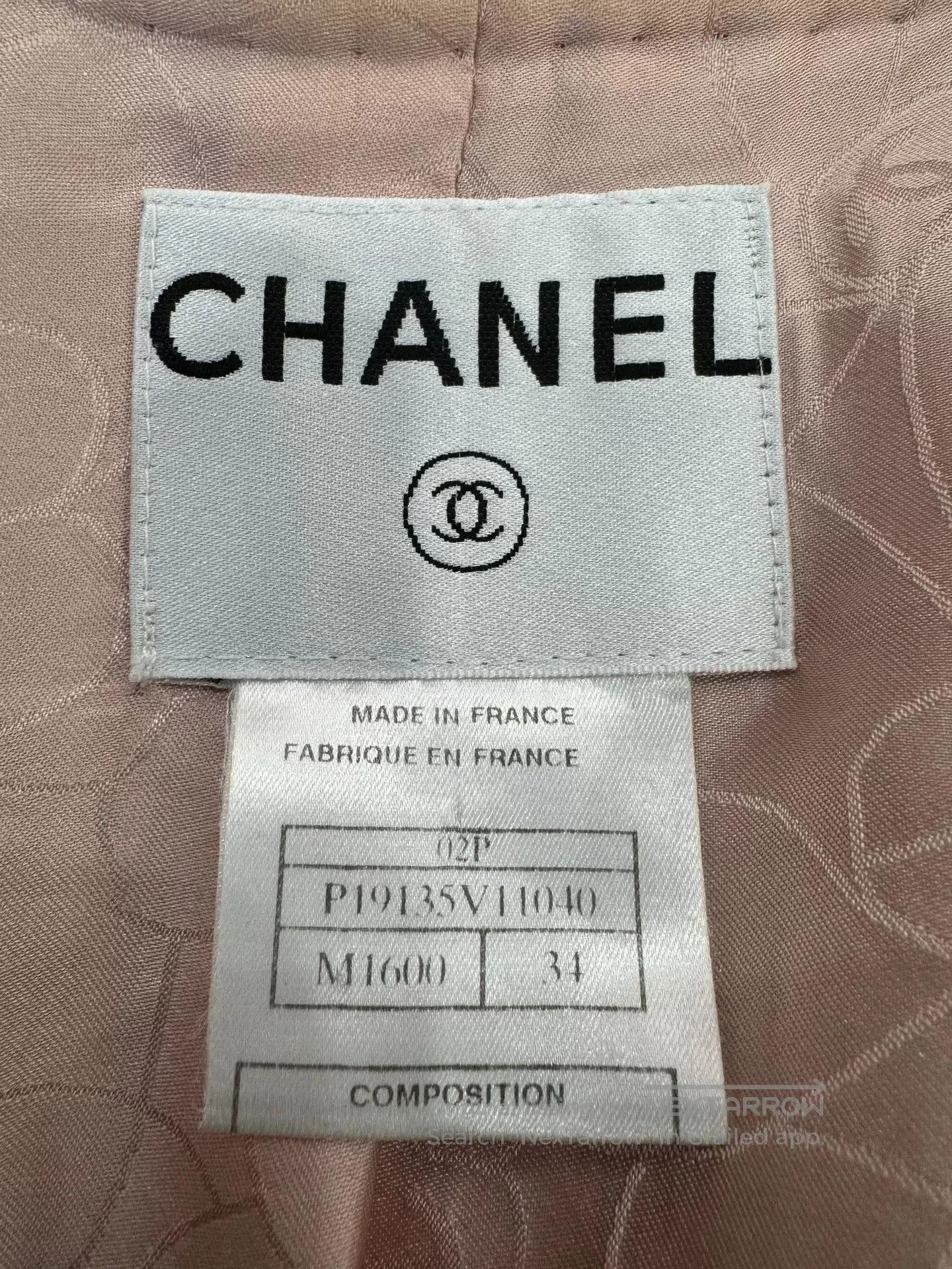 Chanel Chanel Pink Tweed Woven Jacket. Size XXS / US 00 / IT 34 - 7 Thumbnail