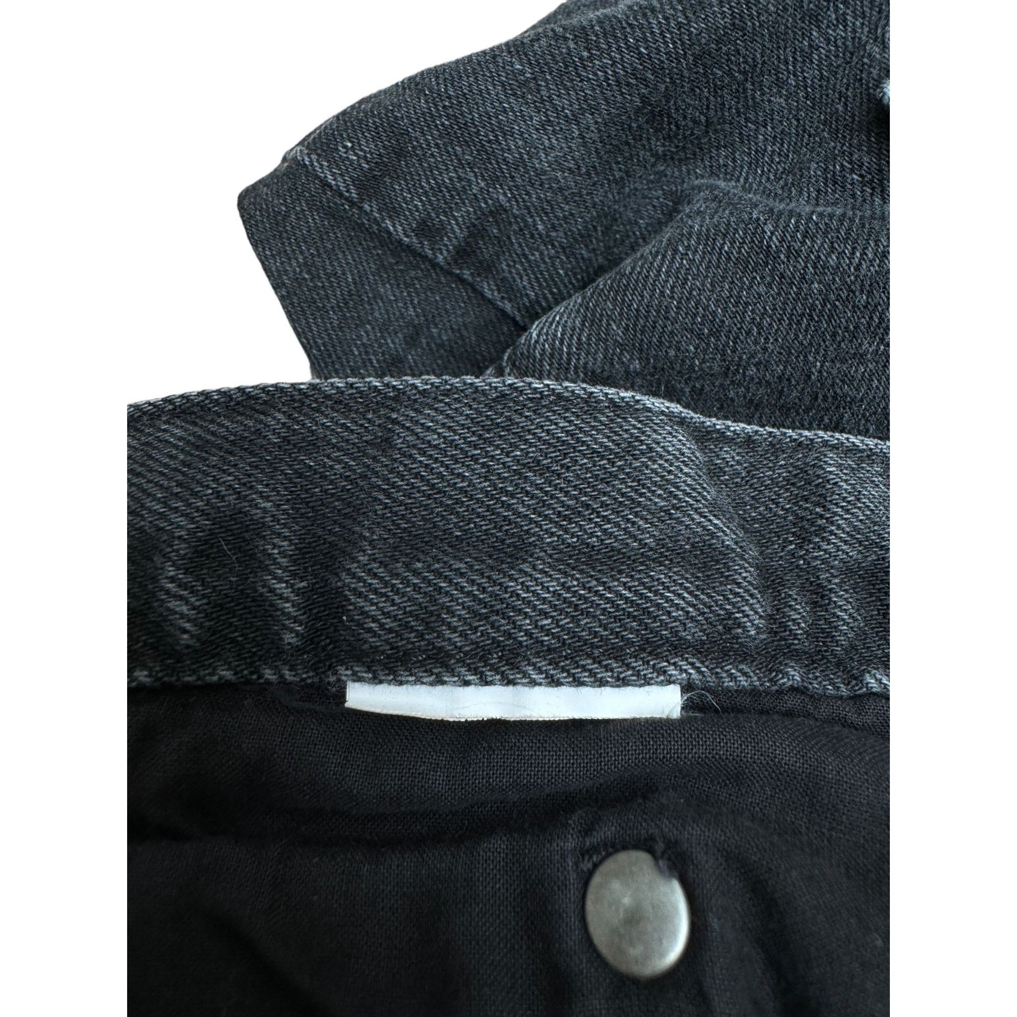 Maison Margiela 4 Stitches Zipped Black Cotton Jeans Size US 33 - 7 Thumbnail