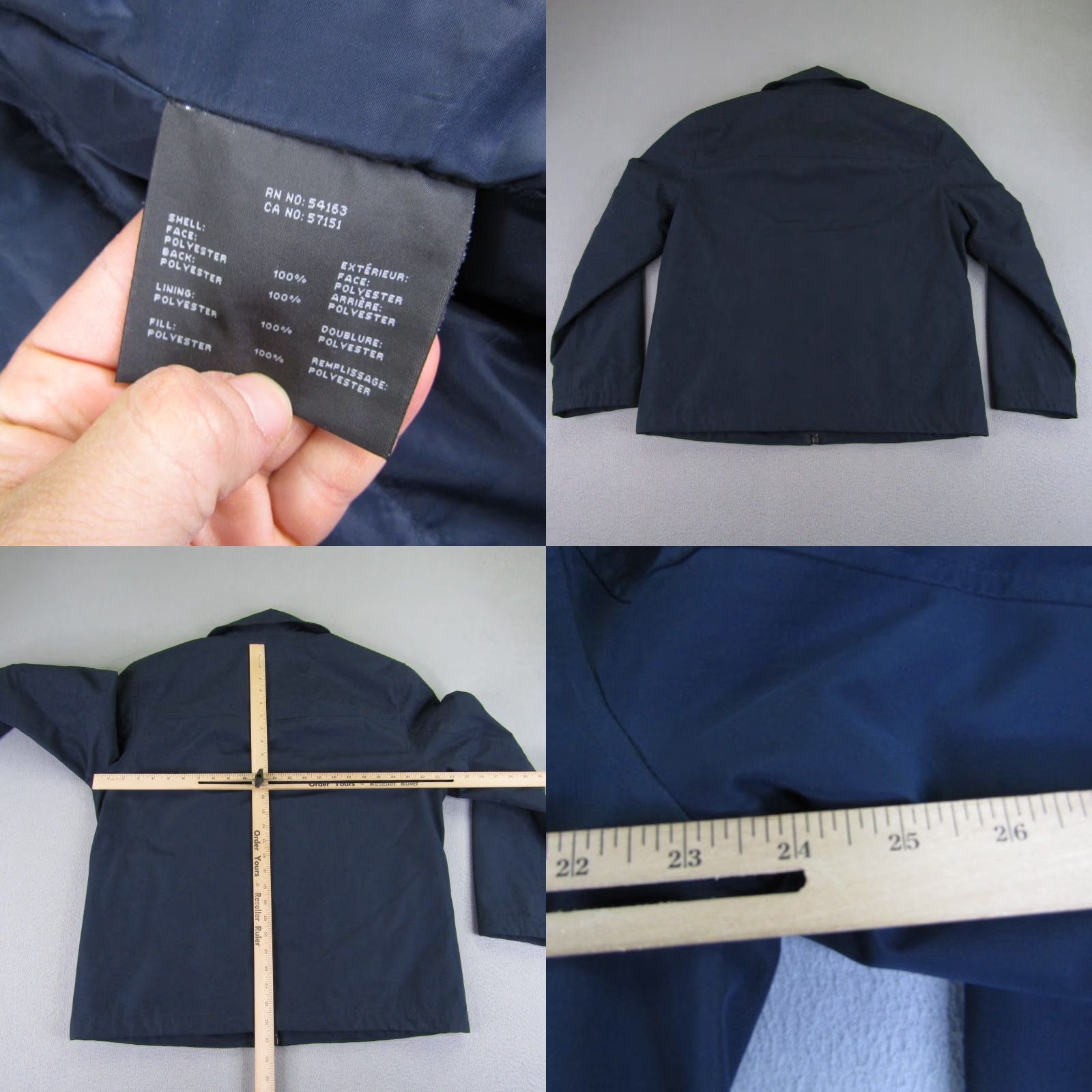 Andrew Marc Andrew Marc New York Jacket Womens L Blue Full Zip Windbreaker Coat Lined Size L / US 10 / IT 46 - 8 Thumbnail