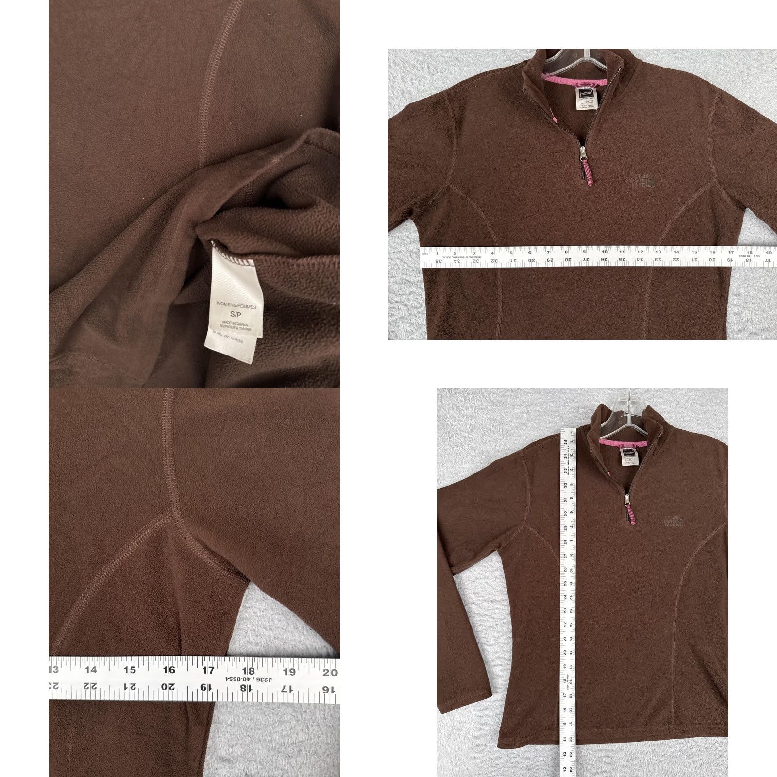 The North Face The North Face Fleece Pullover Womens Small Brown 1/4 Zip Mock Neck Hiking TKA100 Size S / US 4 / IT 40 - 8 Thumbnail