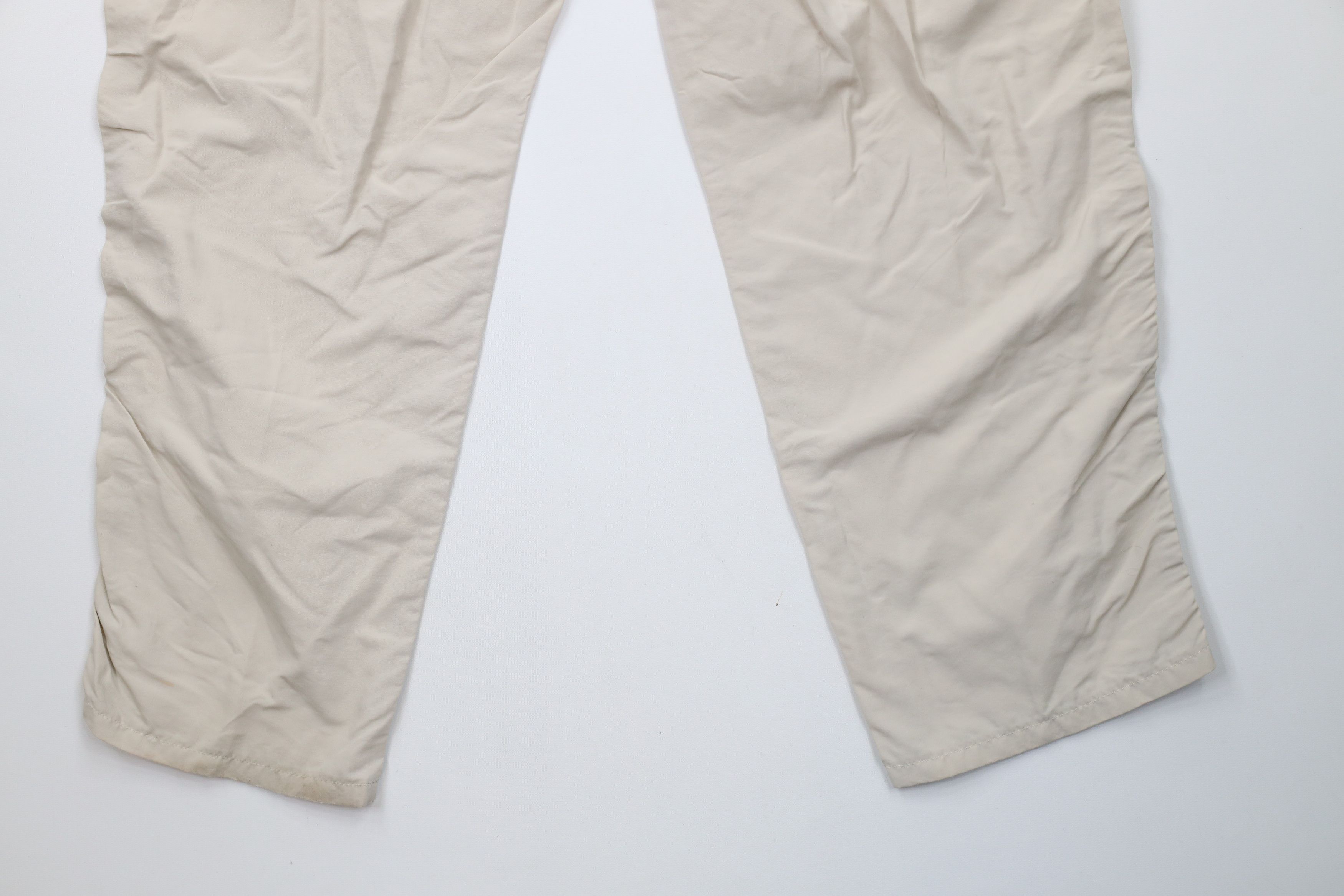 Lands' End × Vintage Vintage 90s Lands End Wide Leg Windbreaker Pants Beige USA Size 38" / US 16 / IT 52 - 14 Thumbnail