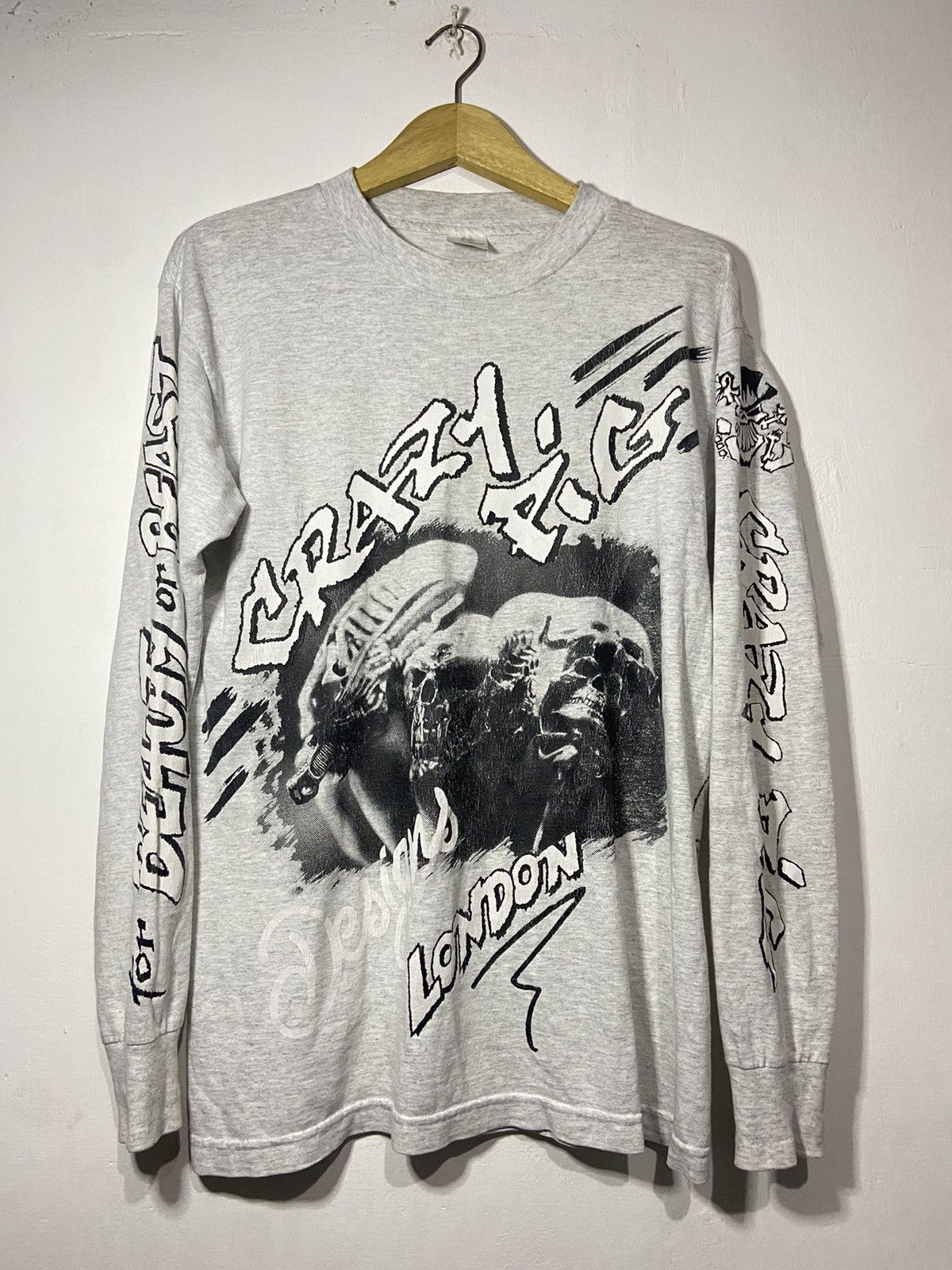🔥RARE🔥Vintage Crazy Pig Designs long sleeve t-shirts 90s