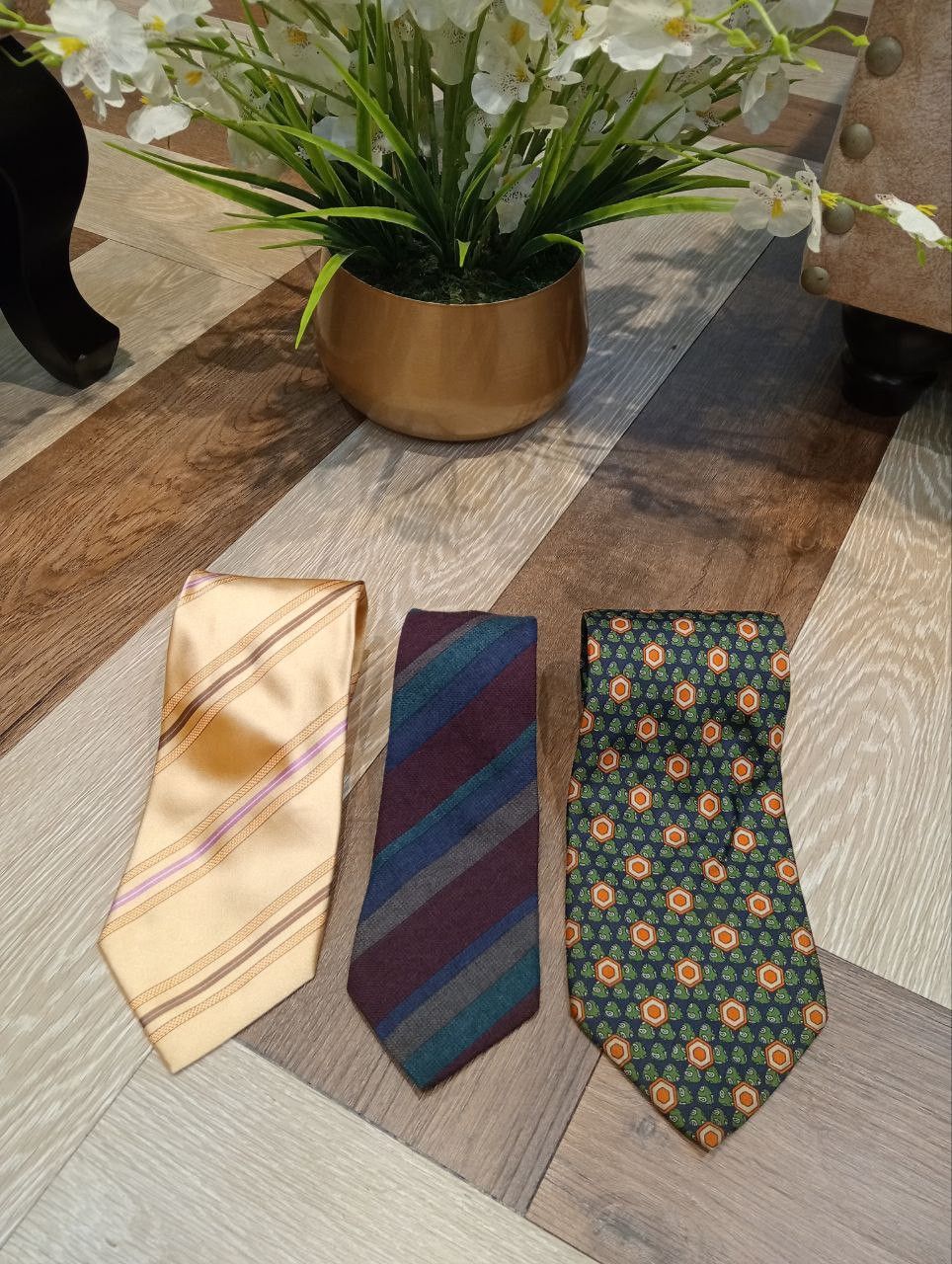 Yves Saint Laurent YVES SAINT LAURENT + SALVATORE FERRAGAMO + YSL TIES Size ONE SIZE - 3 Thumbnail