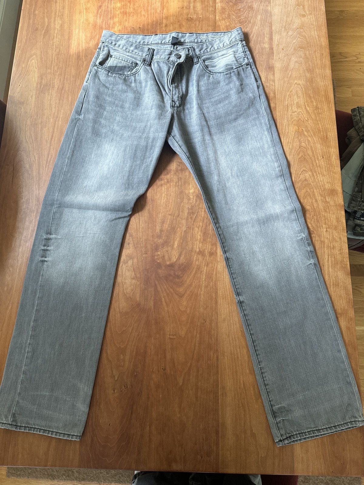 Gap × Vintage Gap Baggy Whitewash grey jeans Size US 34 / EU 50 - 1 Thumbnail