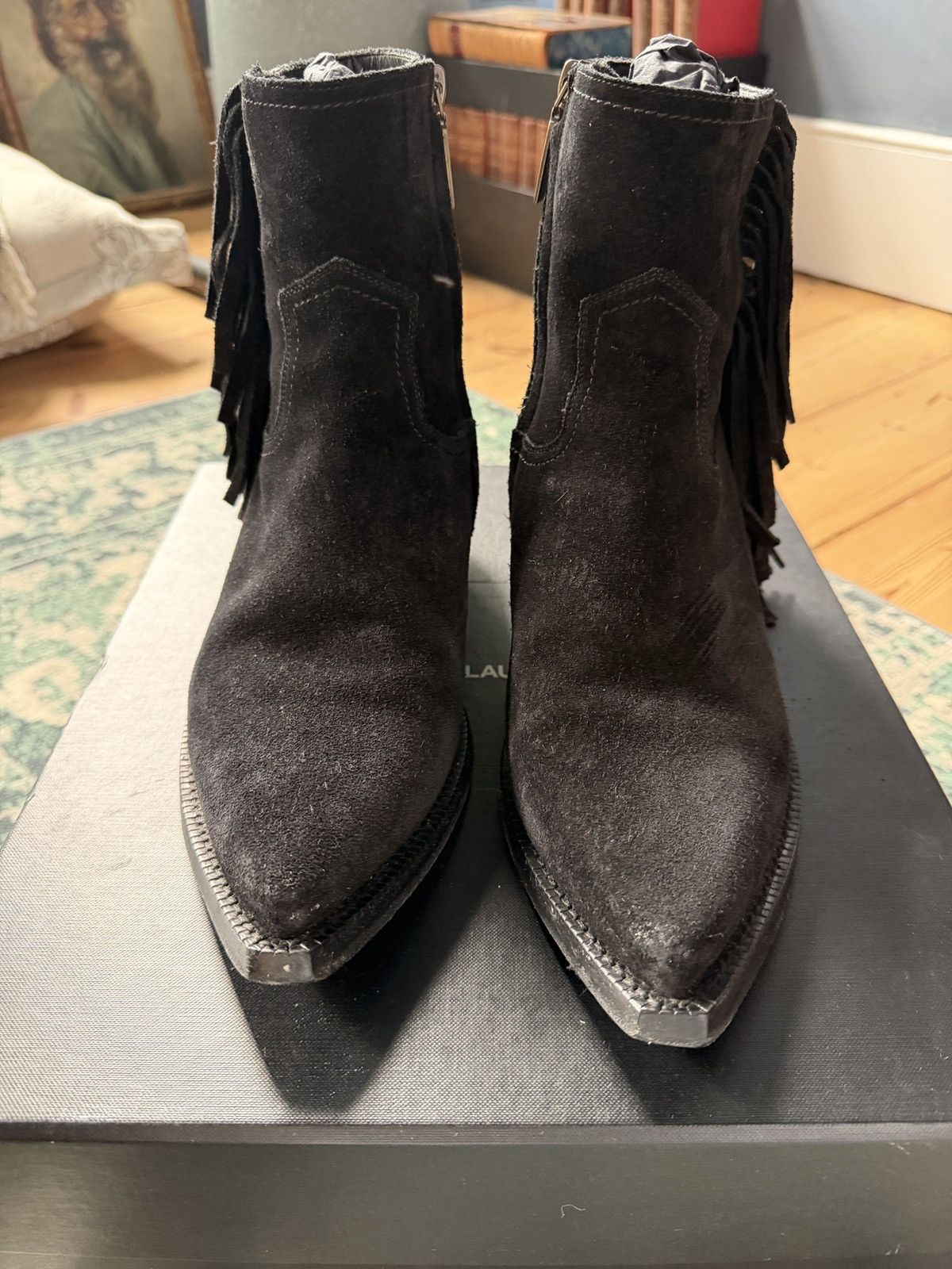 Saint Laurent Paris Saint laurent fringe wyatts size 41 Size US 7 / EU 40 - 4 Thumbnail